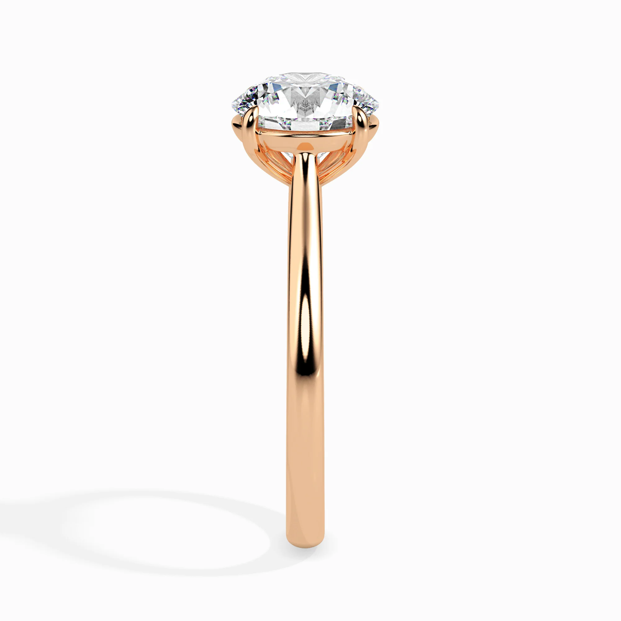 3 CT Gold Fleur Diamond Women Ring - Image 8