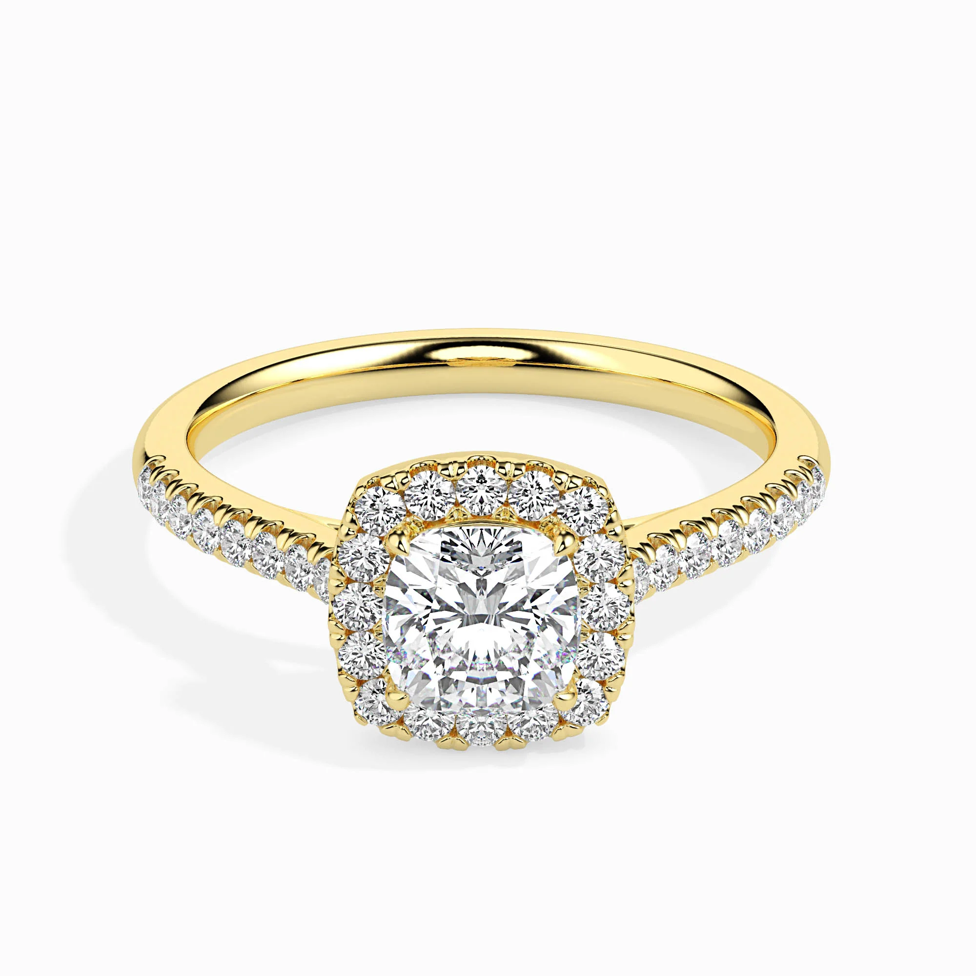 2 CT Radiant Cluster Diamond Ring