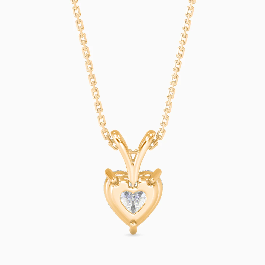 2 CT Solitaire Heart Lab-Grown Diamond Pendant without Chain - Image 4