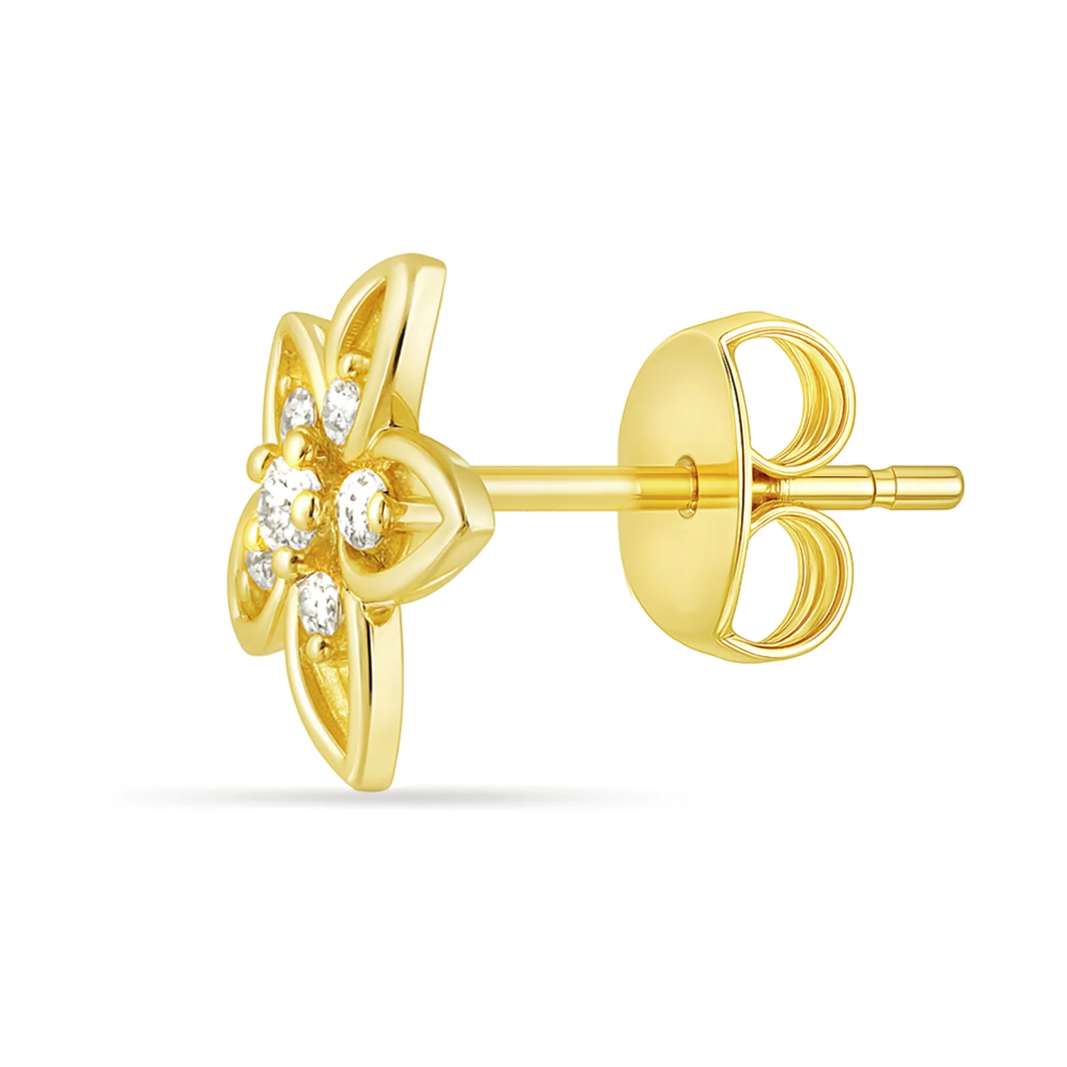 A Little Daily Delight Stud Gold Plated Earrings - Image 5