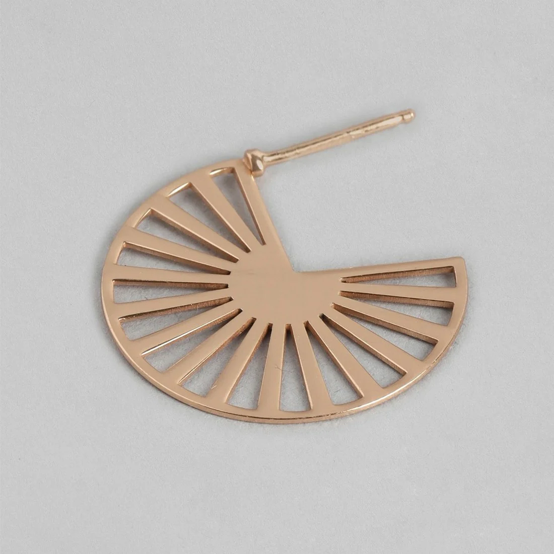 Abstract Rose Gold Plated 925 Sterling Silver Earrings - Image 4