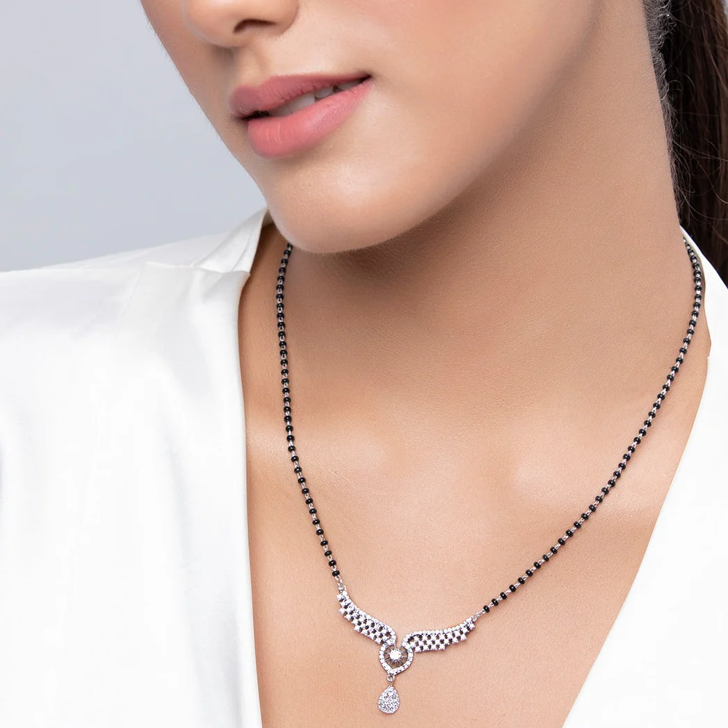 Angel Wings 925 Silver Mangalsutra - Image 3