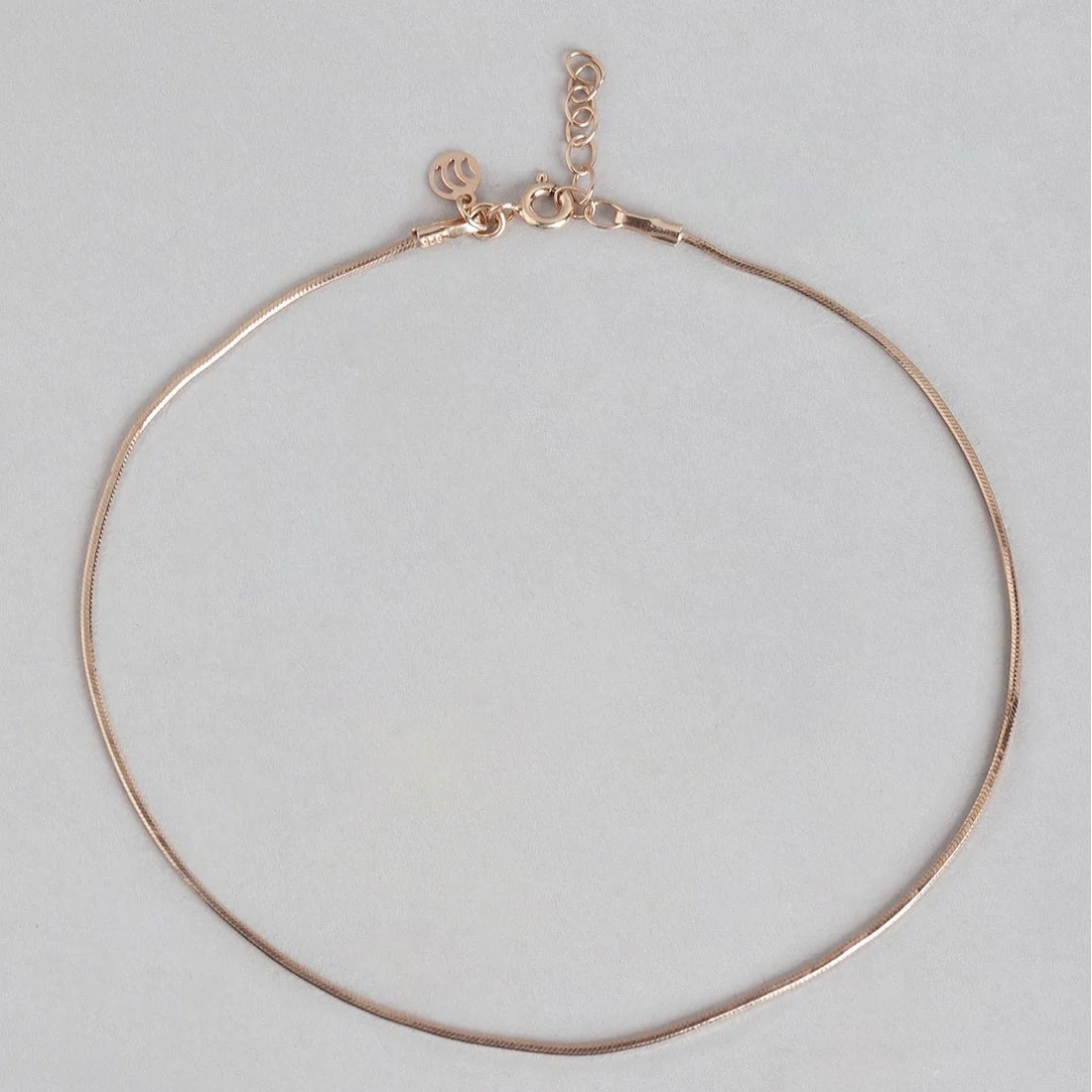 Subtle Grace Minimal Chain 925 Sterling Silver Anklet in Rose Gold Gift Hamper - Image 10