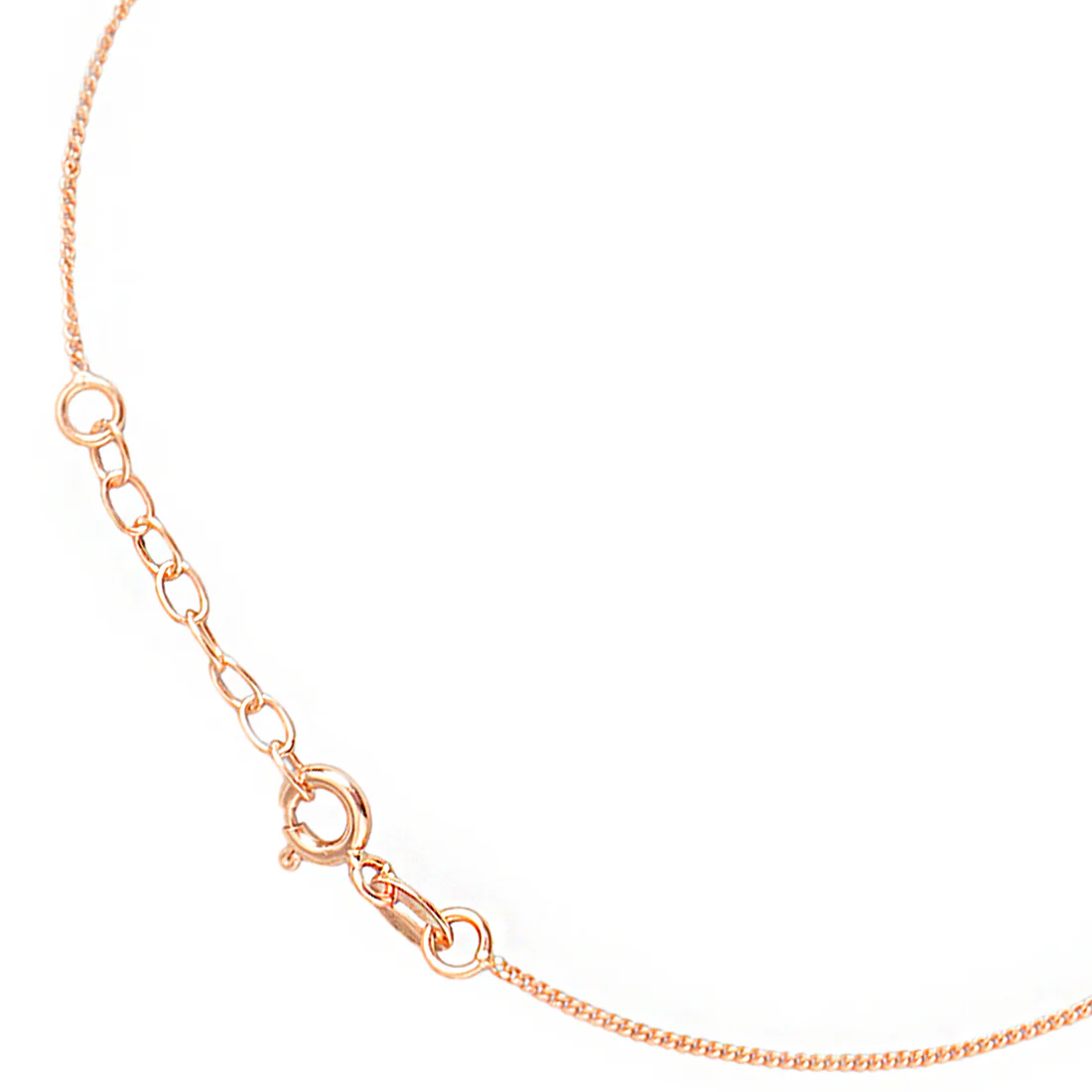 Beaded Butterfly Rose Gold Plated 925 Sterling Silver Anklet - Image 9