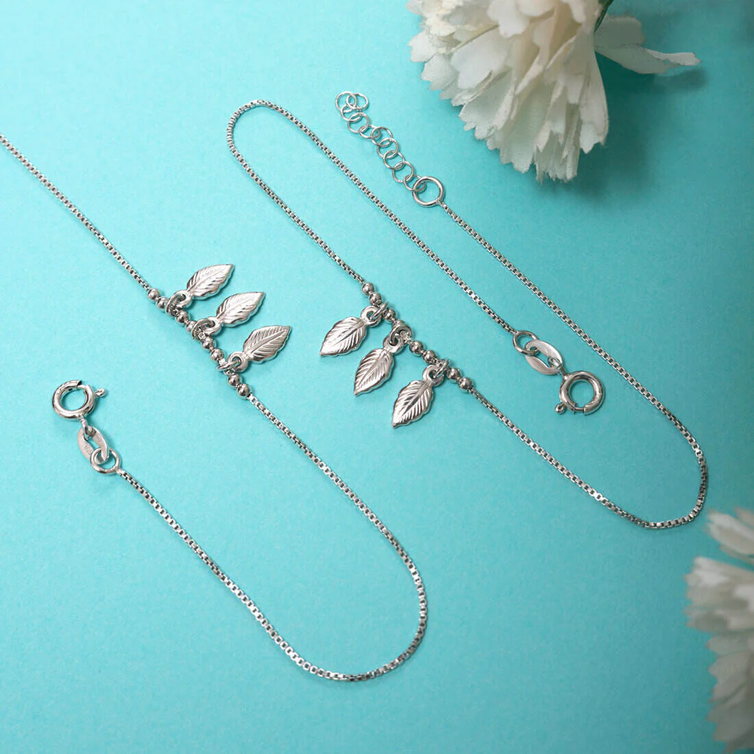 Nature Lover 925 Sterling Silver Anklet - Image 3