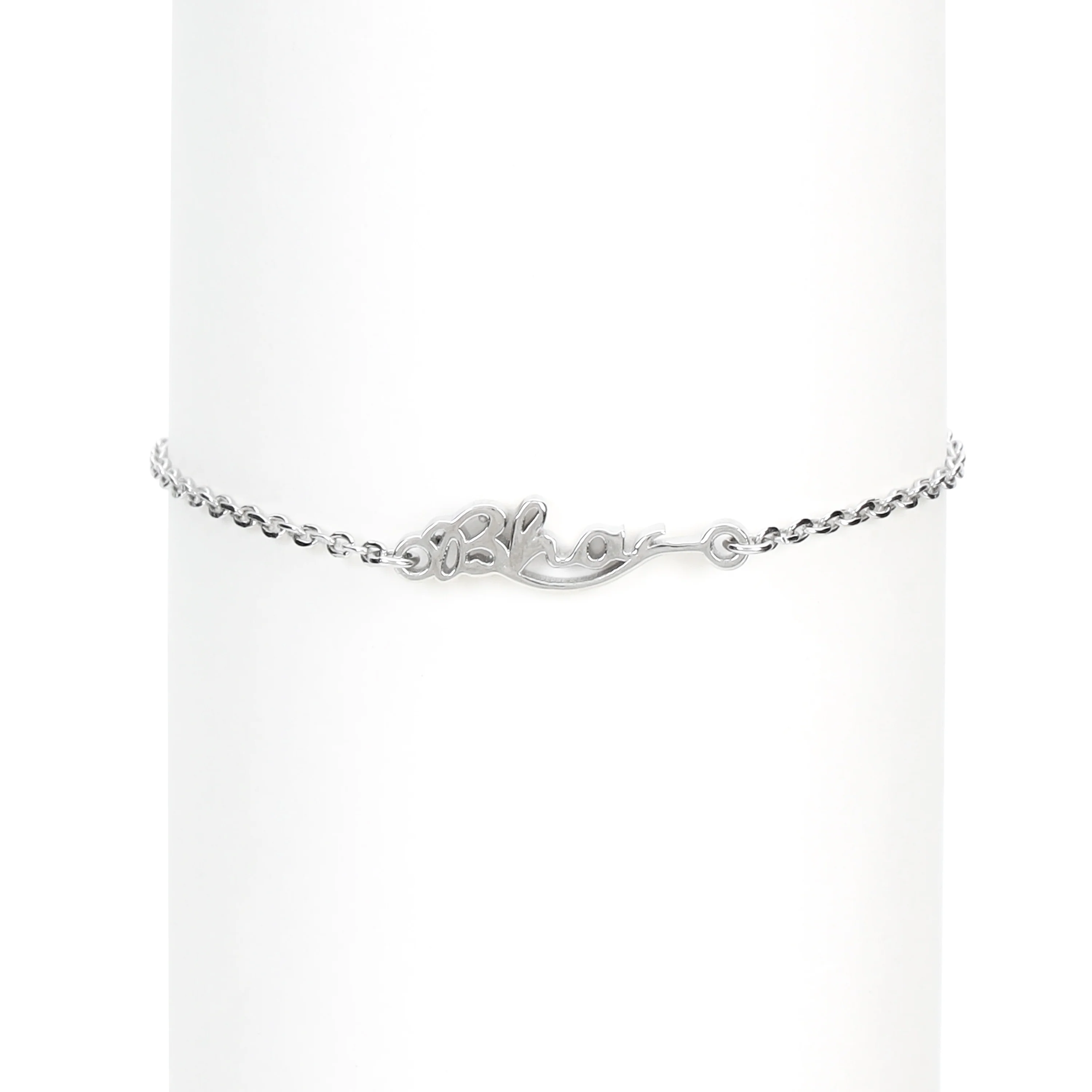 Blessed Bhai Rhodium-Plated 925 Sterling Silver Adjustable Link Chain Rakhi For Him - Image 9