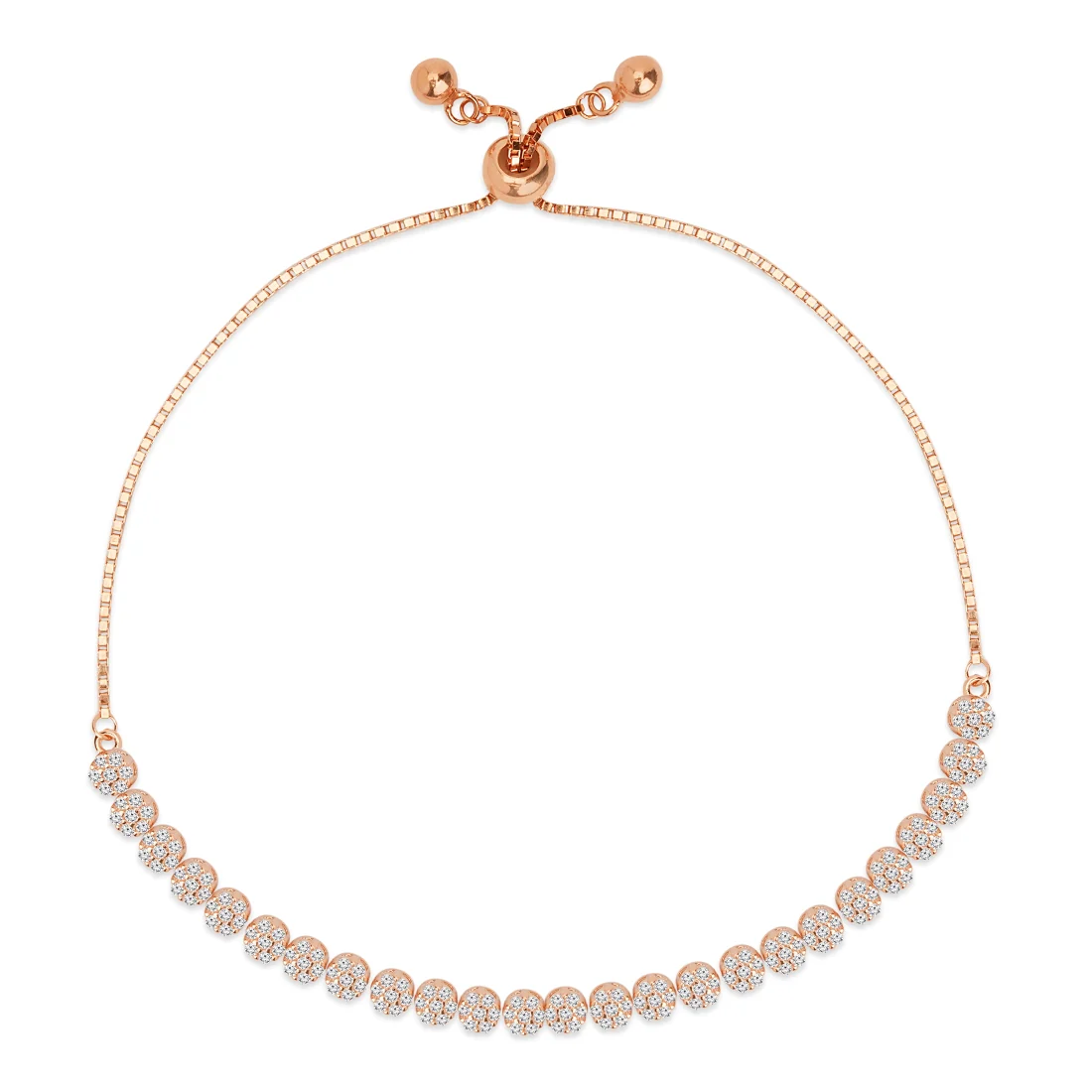 Blooming Grace Rose Gold Plated 925 Sterling Silver Flower Bracelet - Image 3