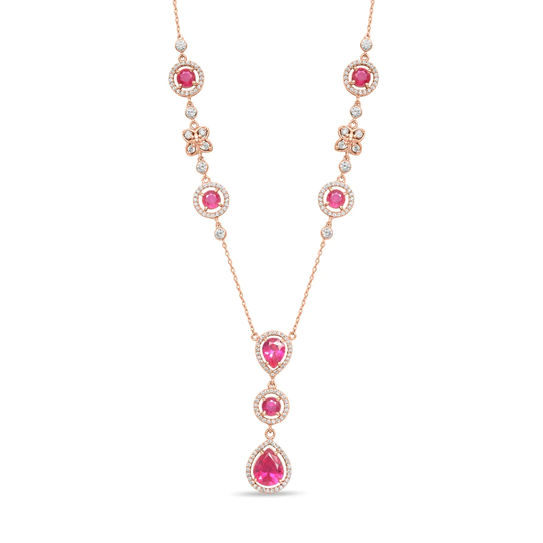 Blossom Bloom Rose Gold-Plated 925 Sterling Silver Jewellery Set - Image 12