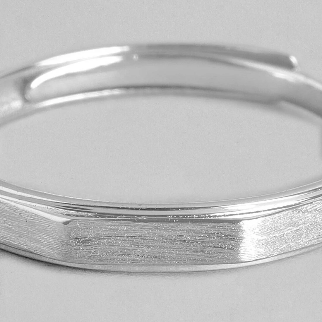 Bold and Versatile Adjustable Sterling Silver Ring for Him (Adjustable) - Image 8