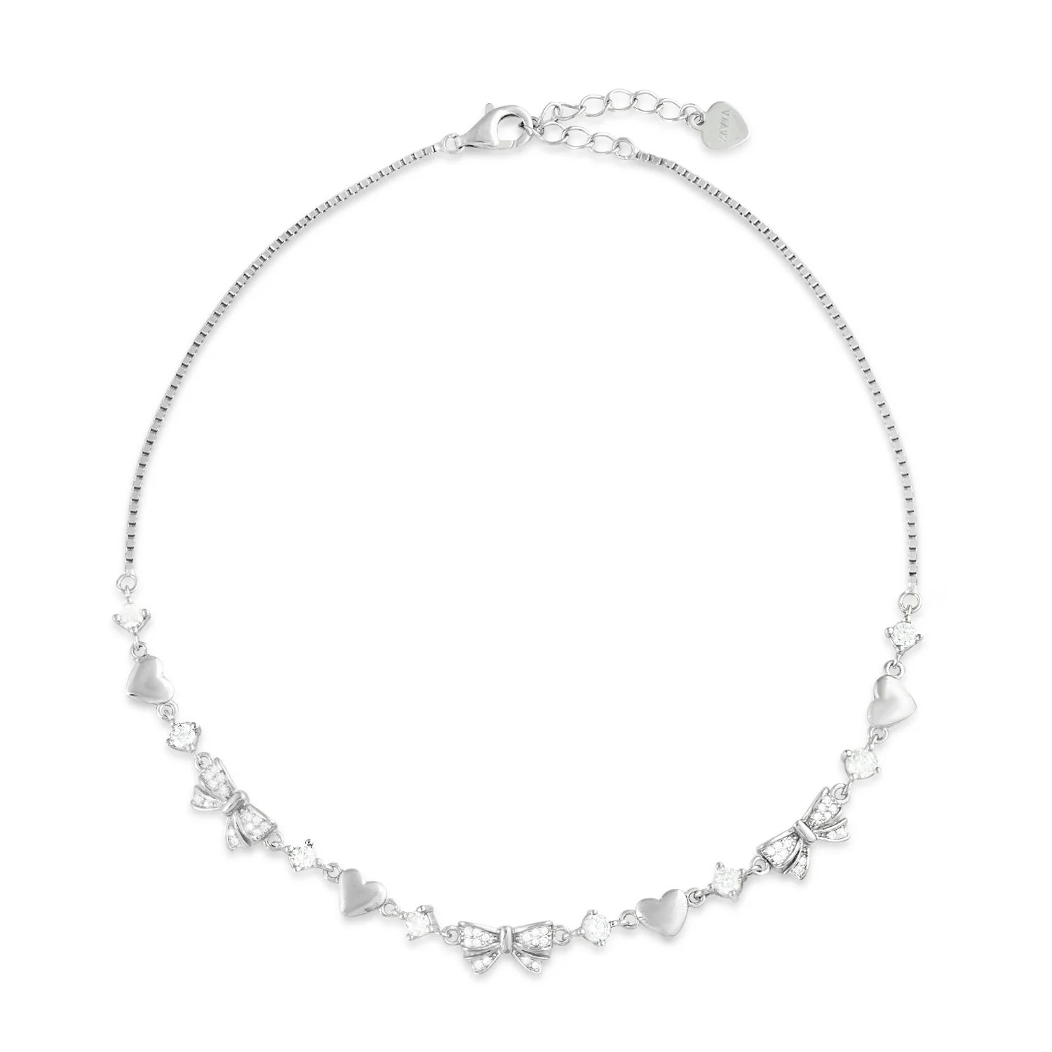 Butterflies of Love Rhodium Plated Anklet - Image 5