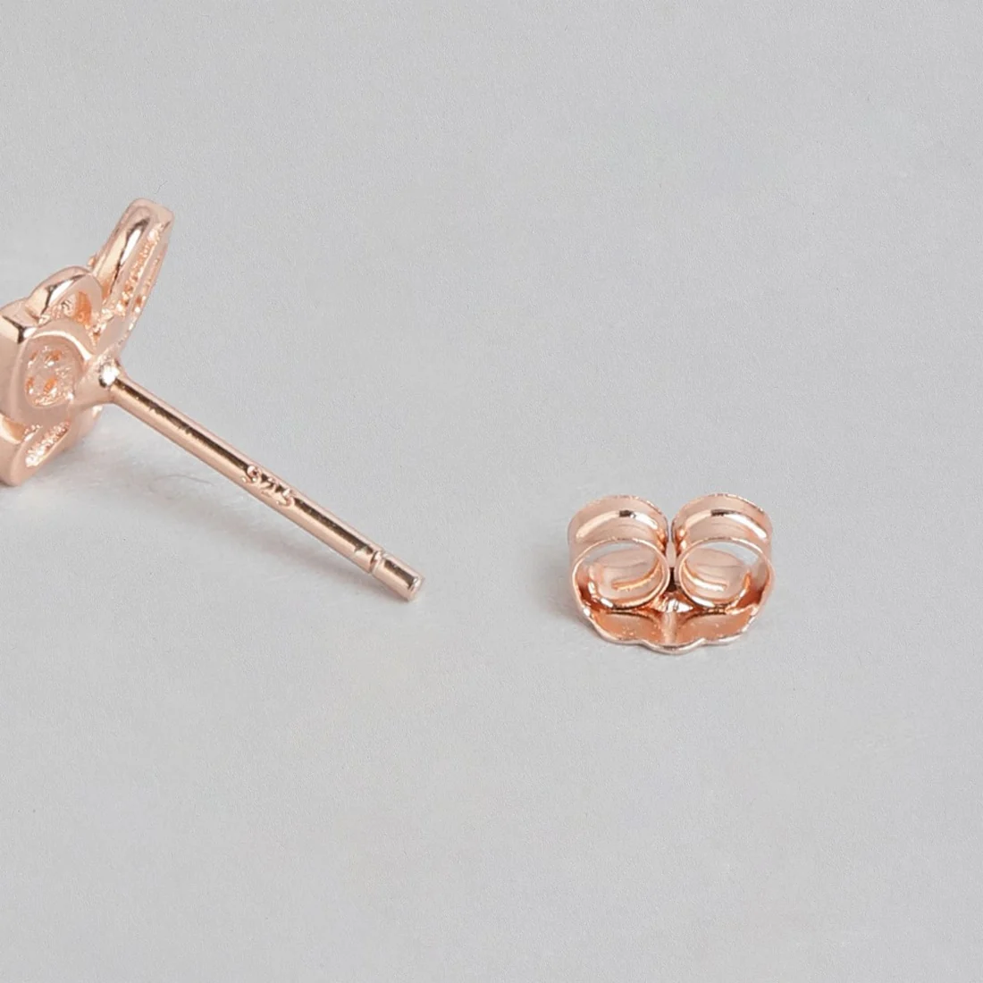 Butterfly Dreams Rose Gold-Plated CZ 925 Sterling Silver Earrings - Image 6