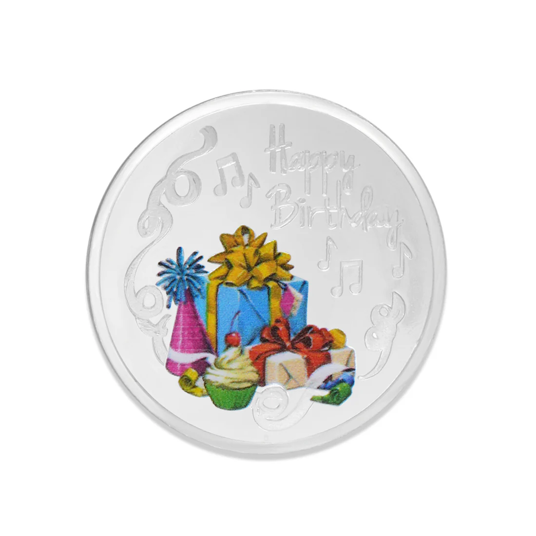 Happy Birthdays Silver-Plated 999 Sterling Silver Coins - Image 3