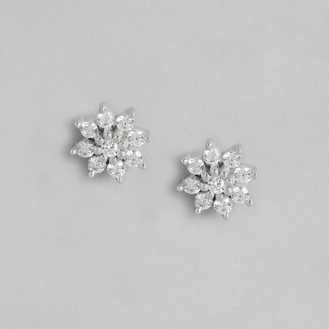 Celestial Blooms Nakshatra Floral Studs 925 Silver Earrings Gift Hamper for Sister - Image 5