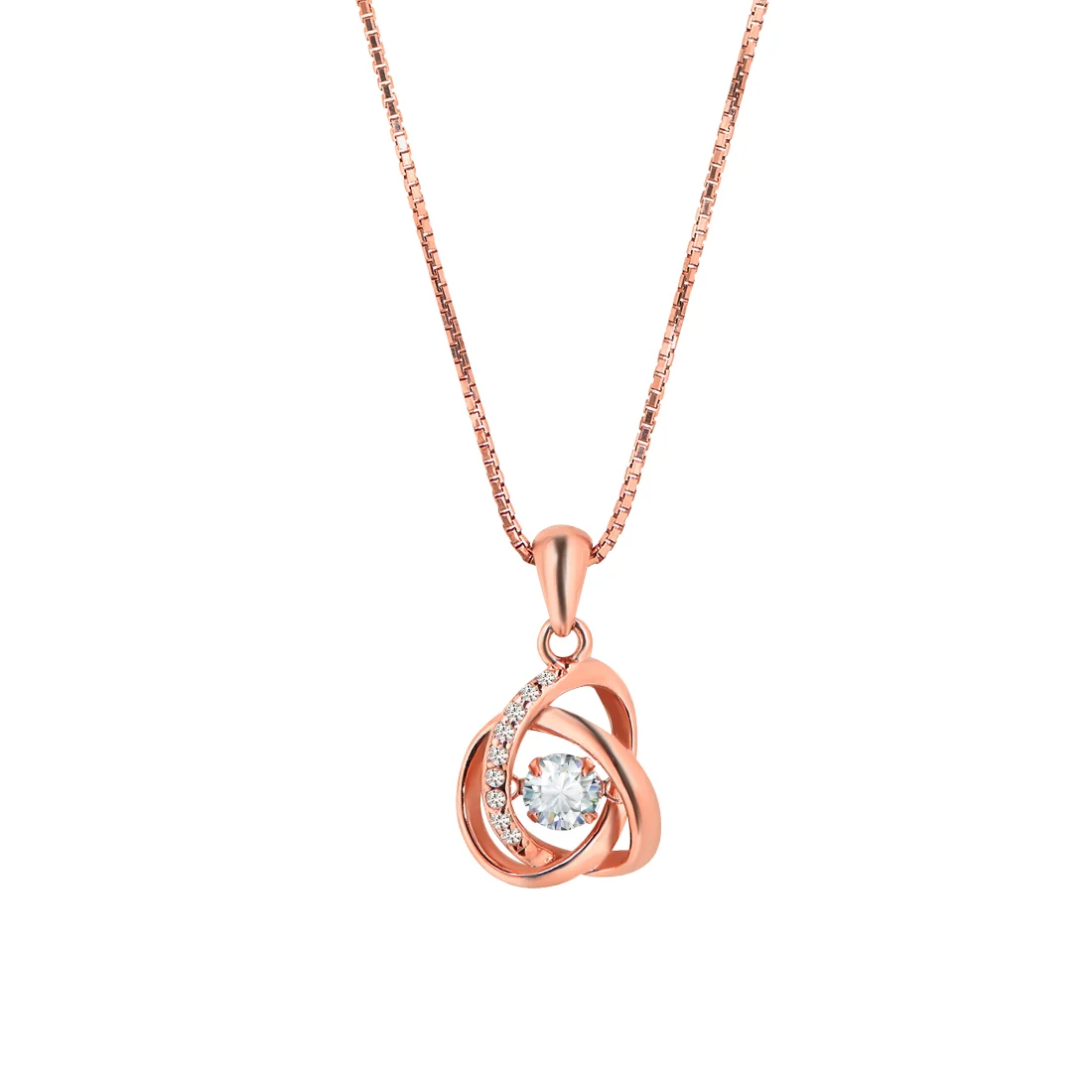 Celestial Embrace Rose Gold 925 Silver Necklace Gift Hamper for Sister - Image 6
