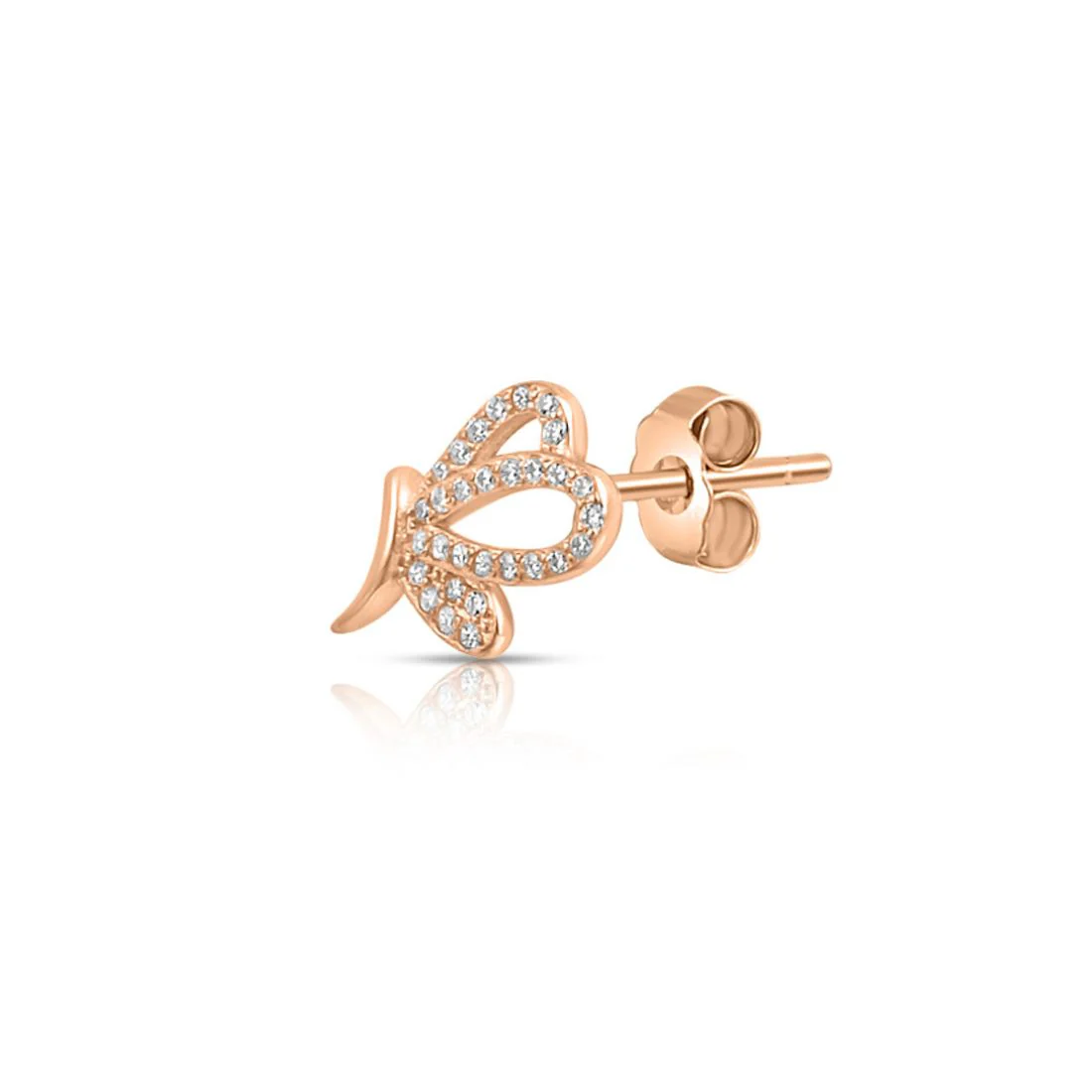 Celestial Wings Rose Gold Plated 925 Sterling Silver Earrings - Image 6