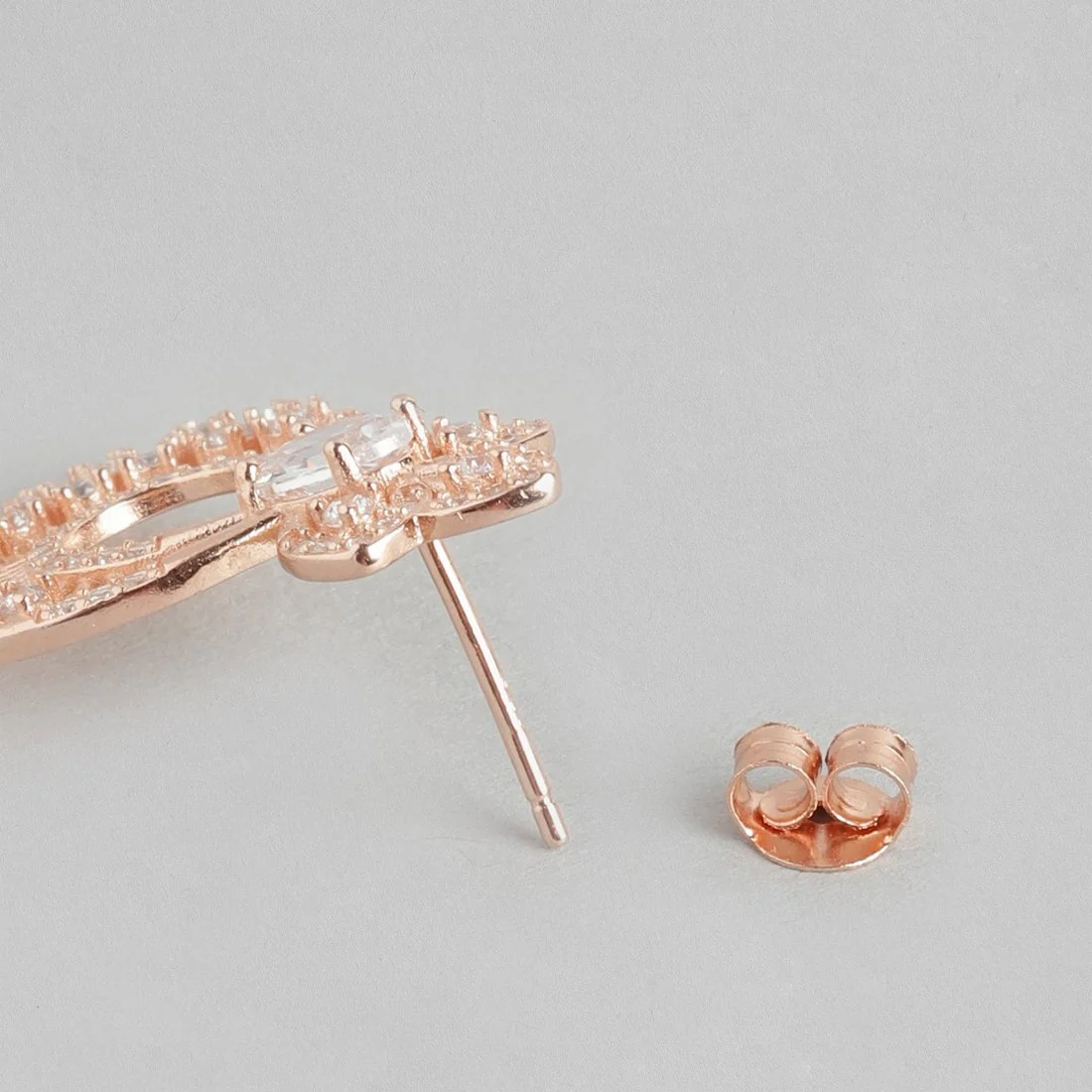 Chandbali Rose-Gold Plated 925 Sterling Silver Earring - Image 5