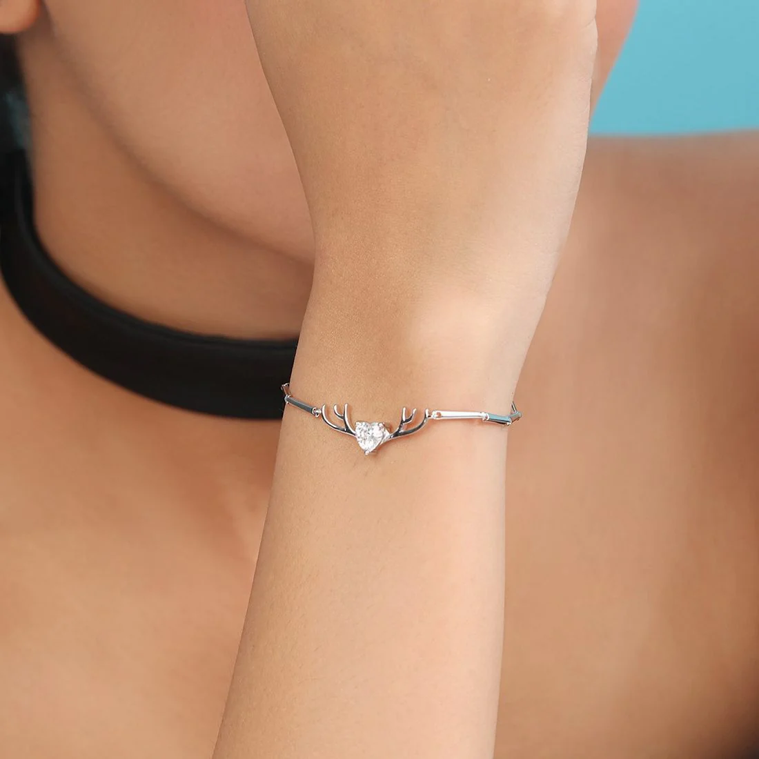 Cherished Gem Rhodium Plated 925 Sterling Silver Bracelet - Image 3