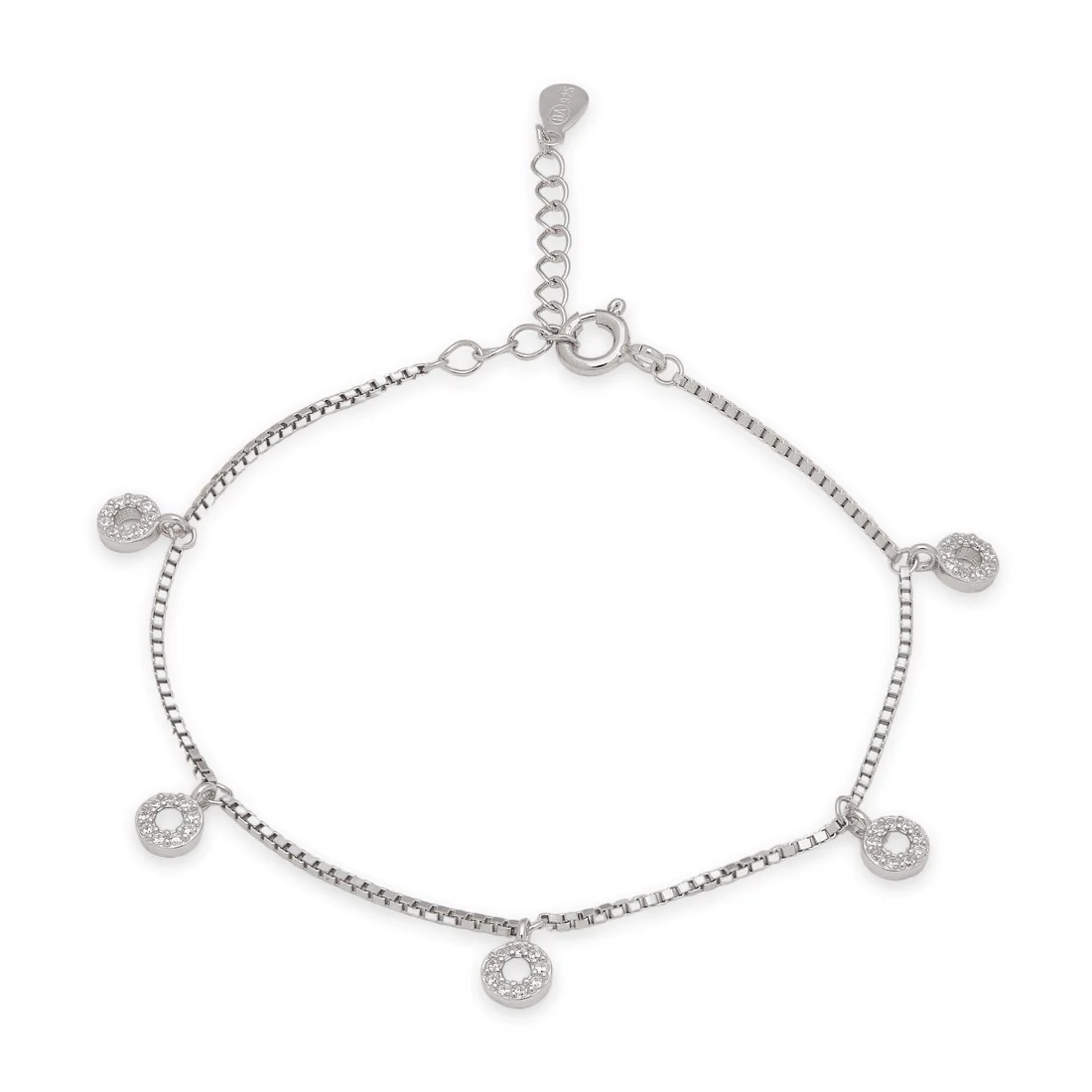 Circle of Elegance Rhodium-Plated 925 Sterling Silver Bracelets - Image 3