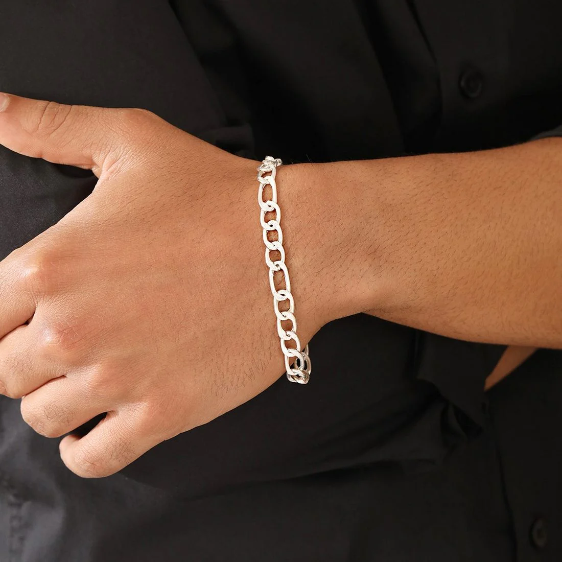Classic 925 Sterling Silver Men's Bracelet - Image 3