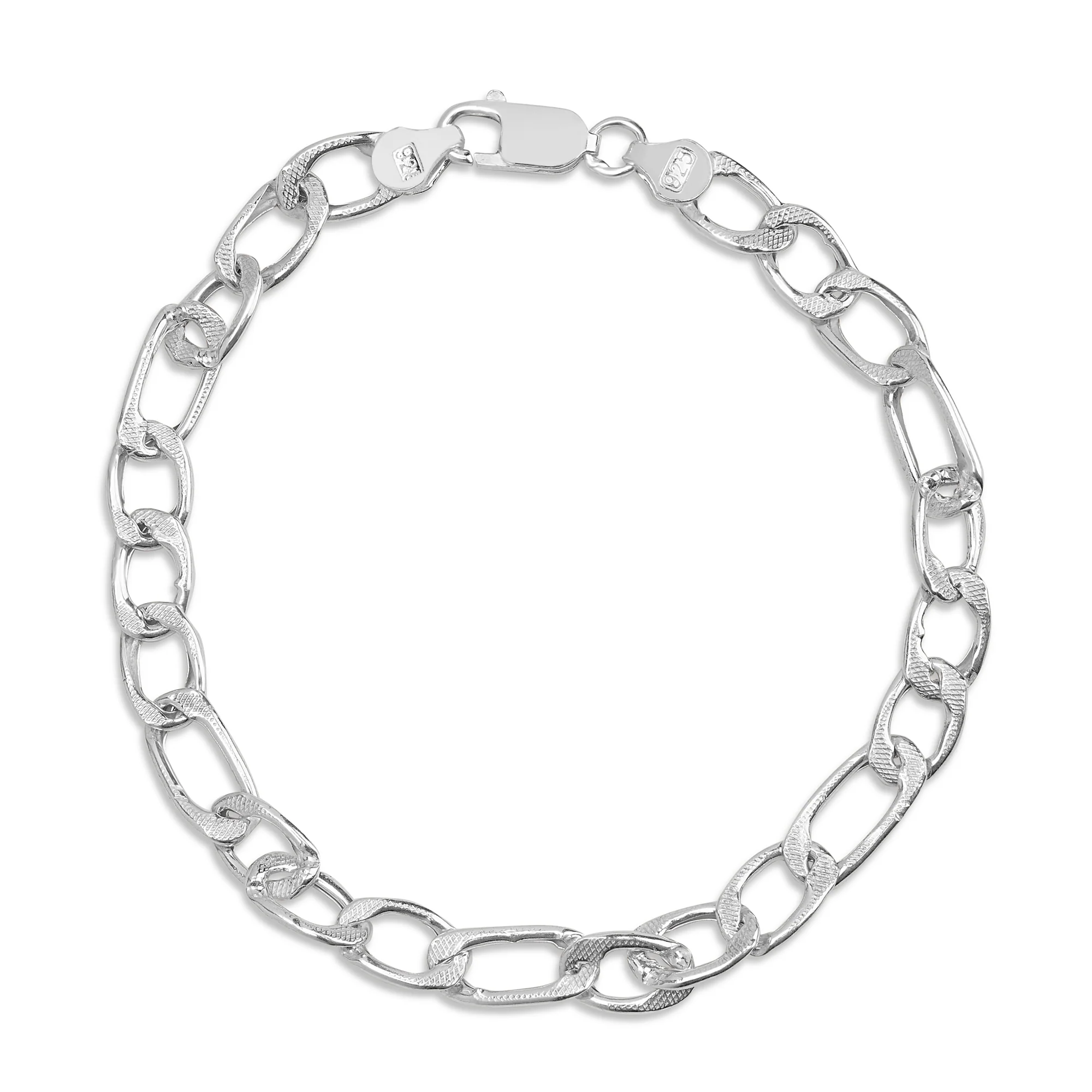Classic 925 Sterling Silver Men's Bracelet - Image 6