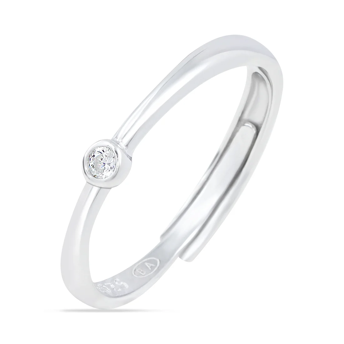 Classic CZ 925 Silver Female Ring (Adjustable) - Image 4
