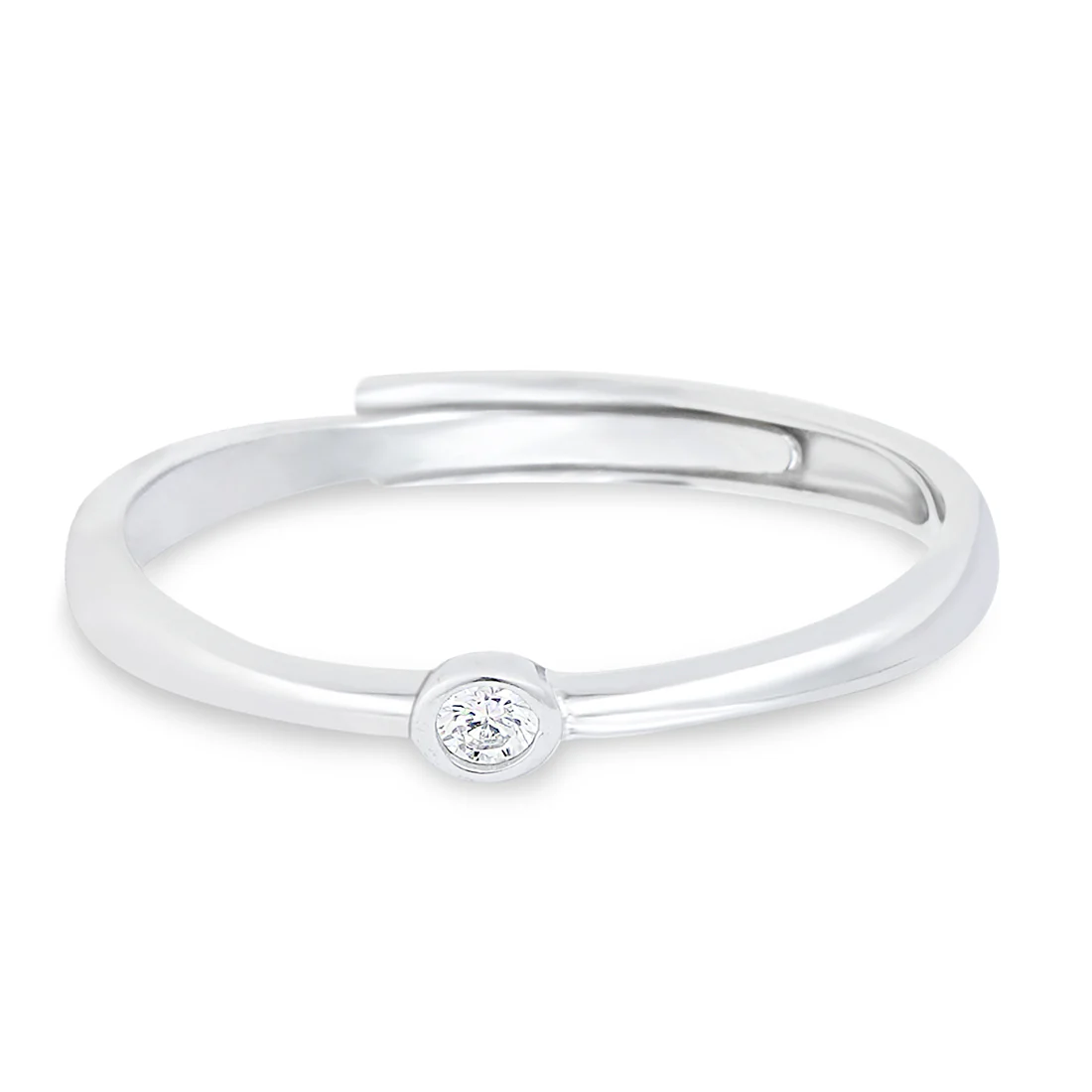 Classic CZ 925 Silver Female Ring (Adjustable) - Image 5