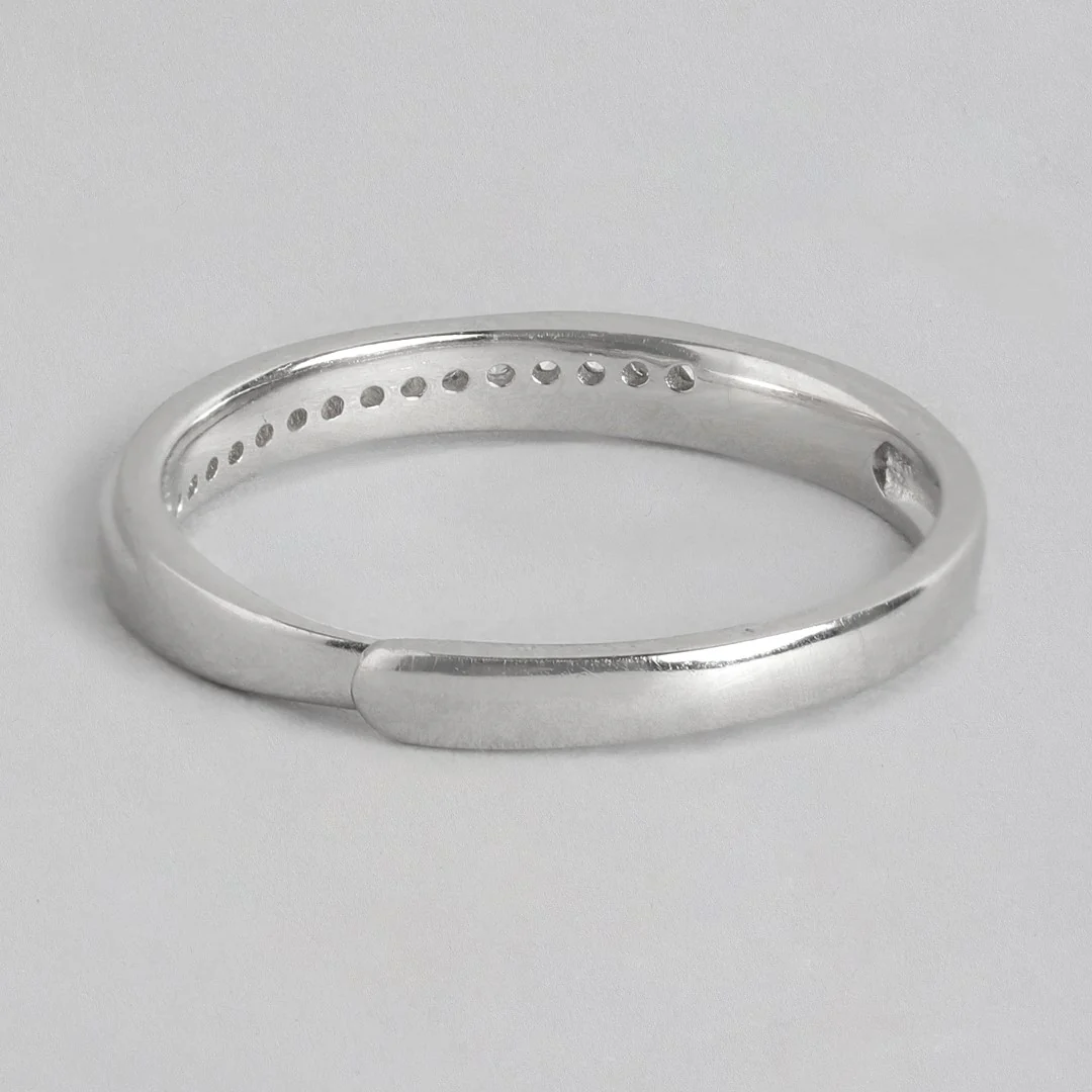 Classic CZ Sheet 925 Silver Female Ring (Adjustable) - Image 11