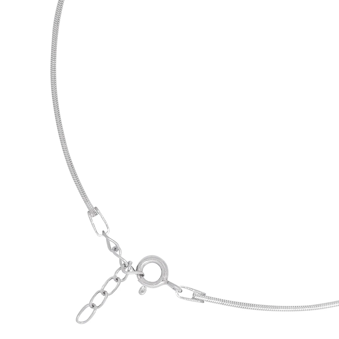 Classic Elegance Silver Plated 925 Sterling Silver Rope Chain Anklet - Image 10