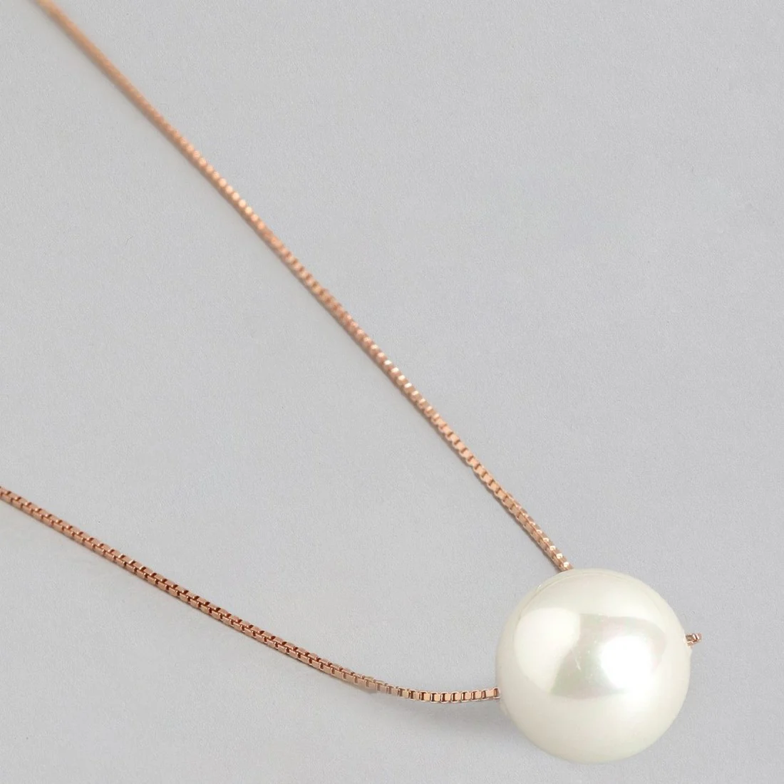 Classic Pearl Rose Gold Plated 925 Sterling Silver Jewellery Set - Image 6