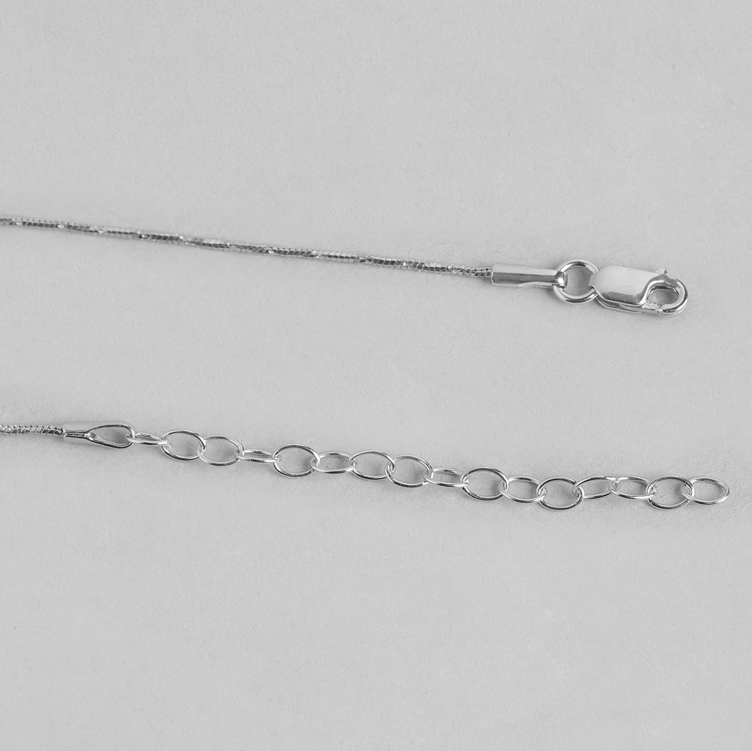 Classic Rhodium Plated 925 Sterling Silver Chain - Image 5