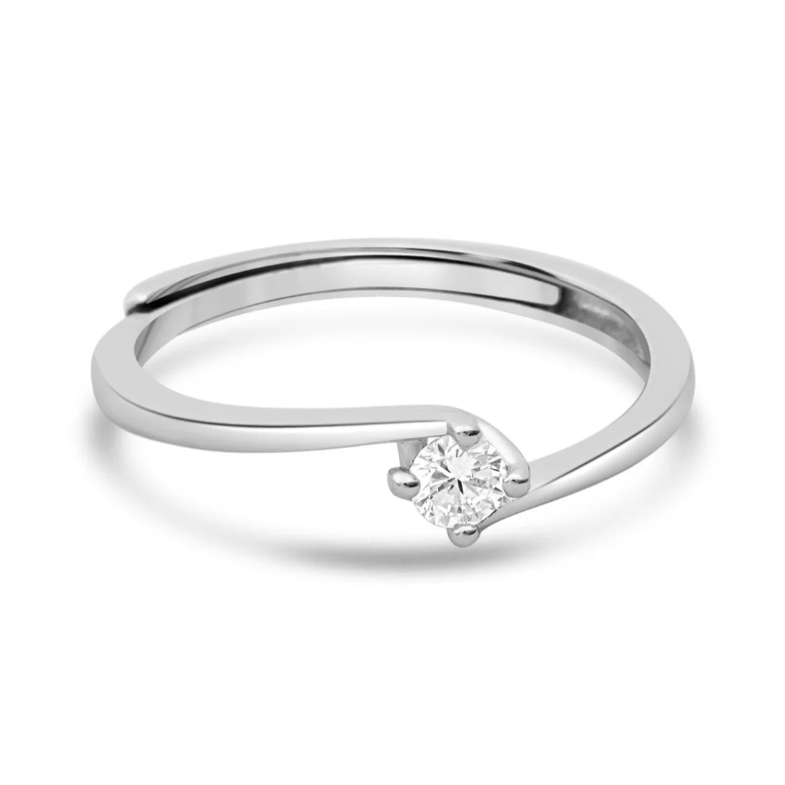 Classic Rhodium Plated 925 Sterling Silver Ring - Image 6