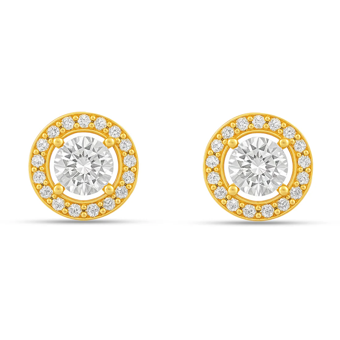 Classic Solitaire Gold Plated 925 Sterling Silver Jewellery Set - Image 6