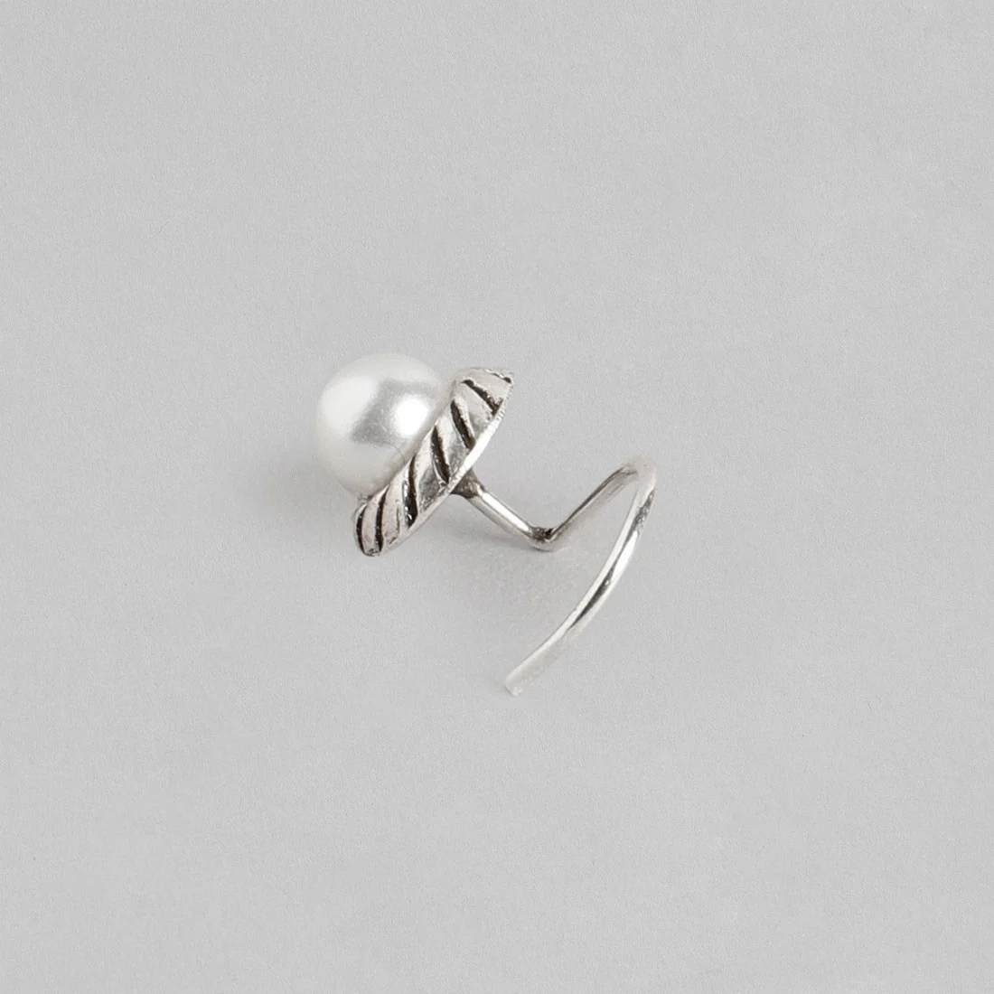 Oxidised Mix Style Classic 925 Silver Nose Pin Set - Image 7