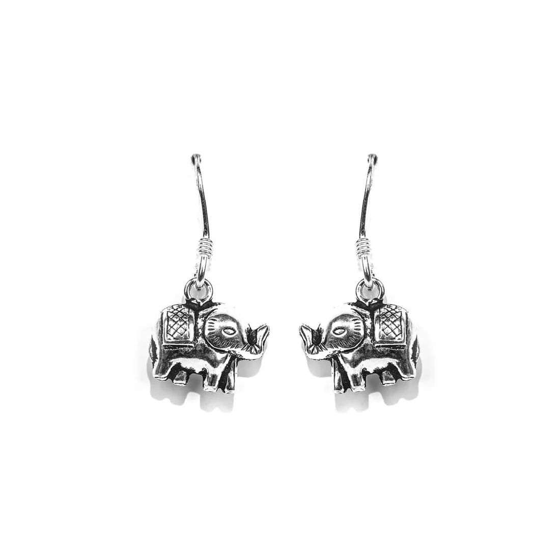 Oxidised Cute Little Nature 925 Silver Earrings Set - Image 6
