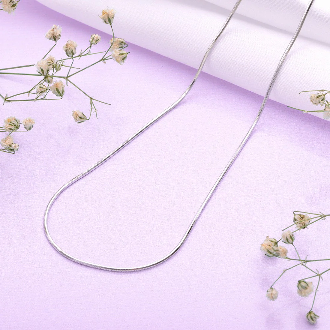 Elegant Rhodium Plated 925 Sterling Silver Chain Gift Hamper - Image 2