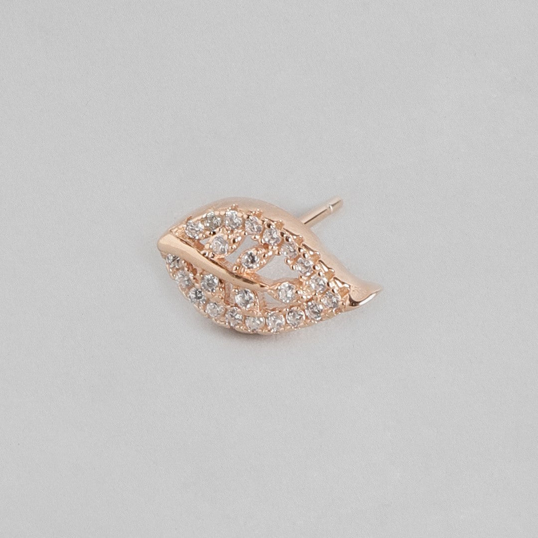 Graceful Love Simplicity Leaf Rose Gold 925 Silver Jewelry Set Gift Hamper - Image 13