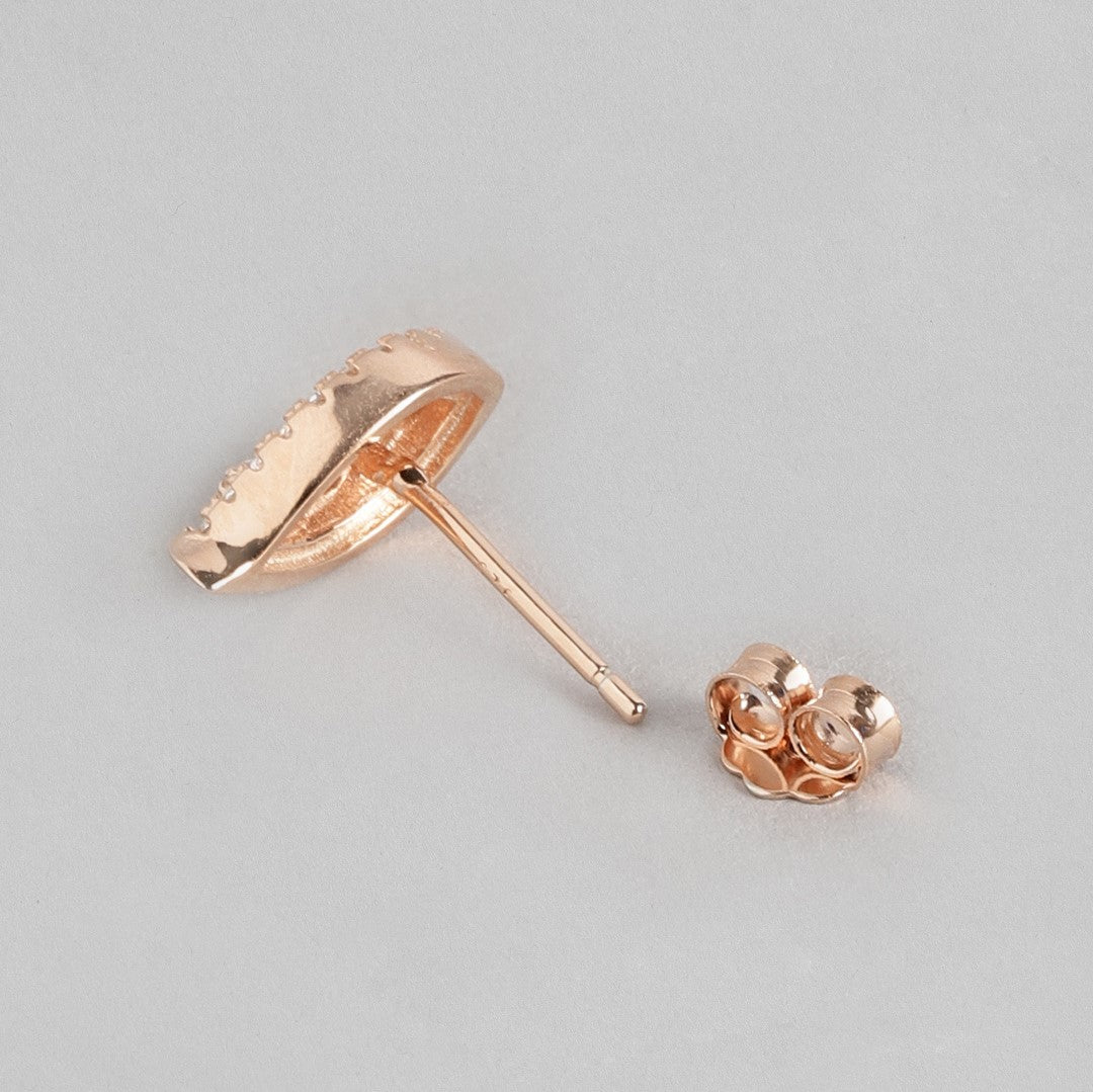 Graceful Love Simplicity Leaf Rose Gold 925 Silver Jewelry Set Gift Hamper - Image 14