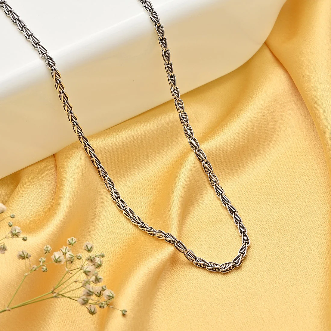 Majestic Rope 925 Sterling Silver Rhodium-Plated Men's Chain Gift Hamper - Image 3
