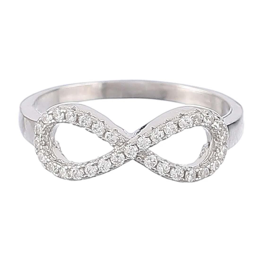The Infinity Rhodium Plated 925 Sterling Silver Ring (OneSize) - Image 4