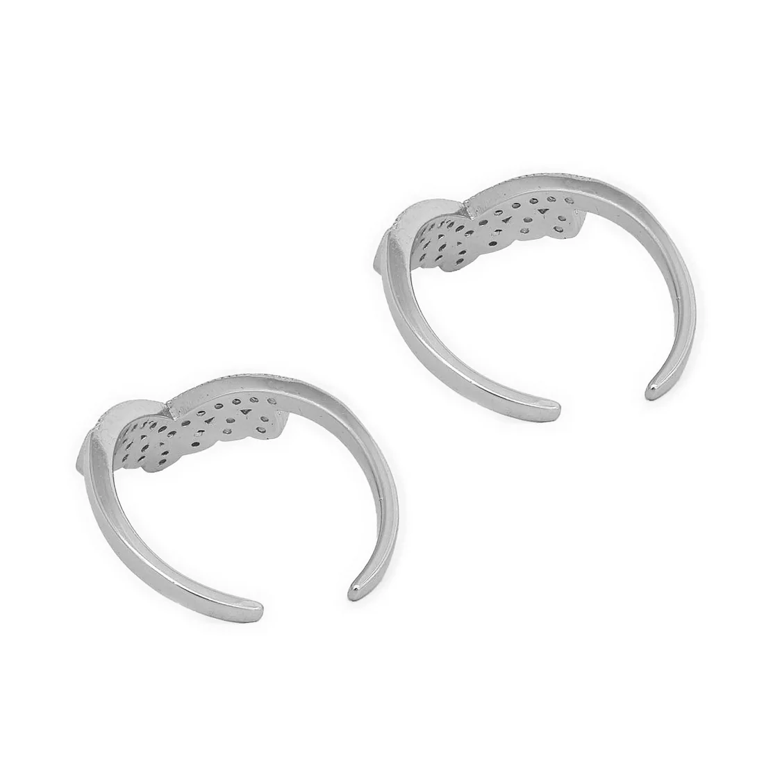 Crown Silver Adjustable 925 Silver Toe Ring - Image 7