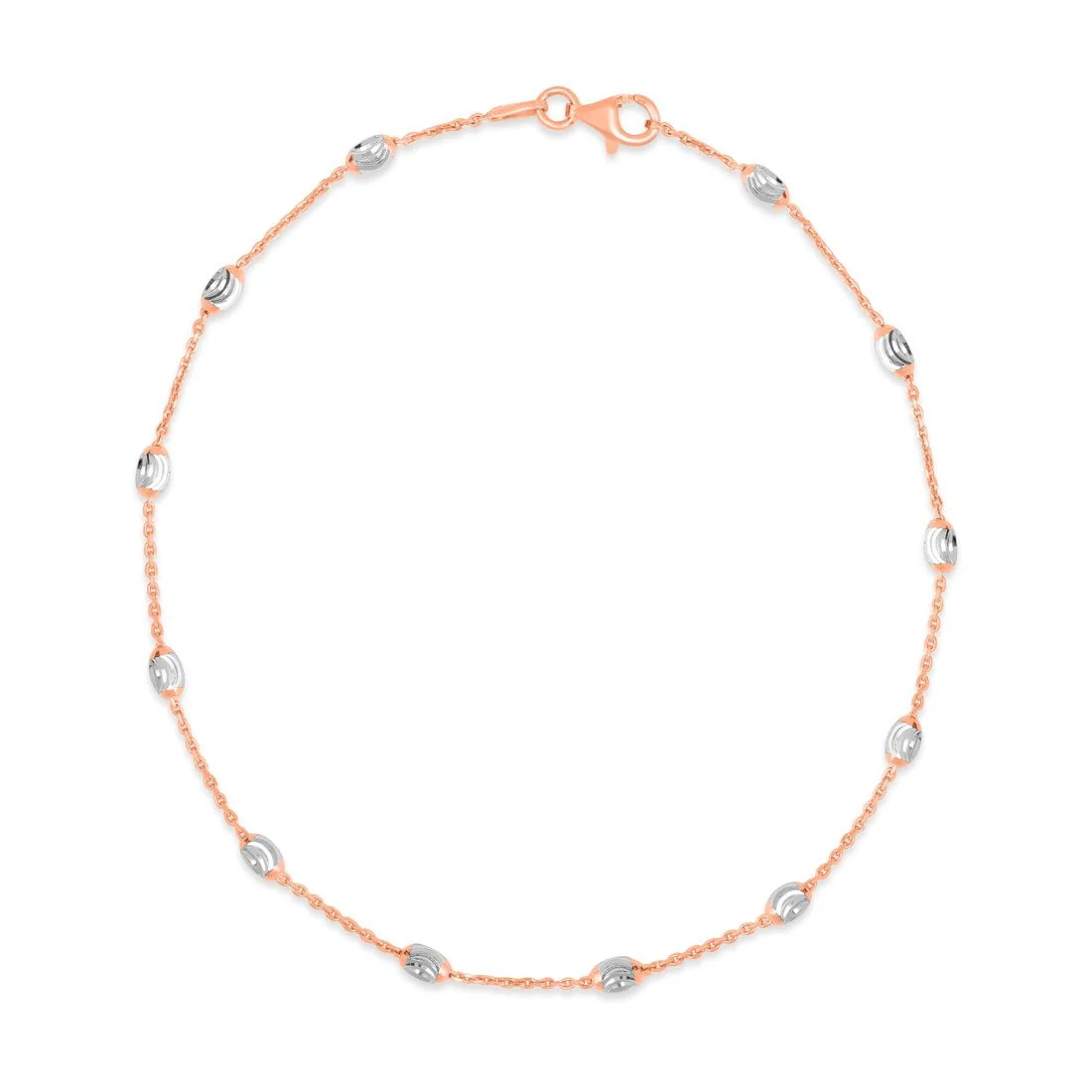Italian 925 Silver Anklets in Rose Gold - Image 6