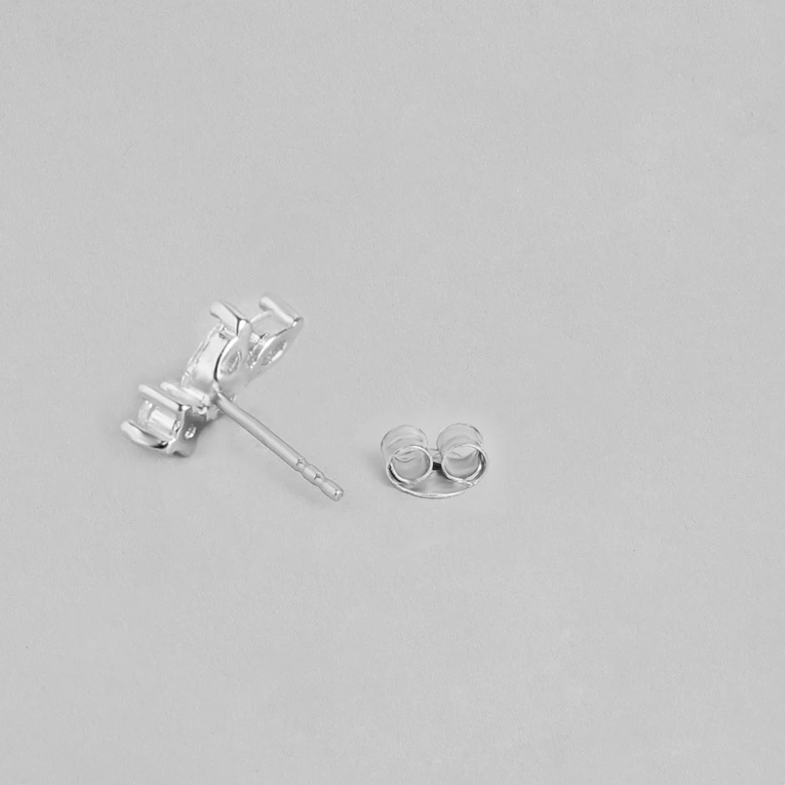 Embellished Leaf 925 Sterling Silver Earrings - Image 8