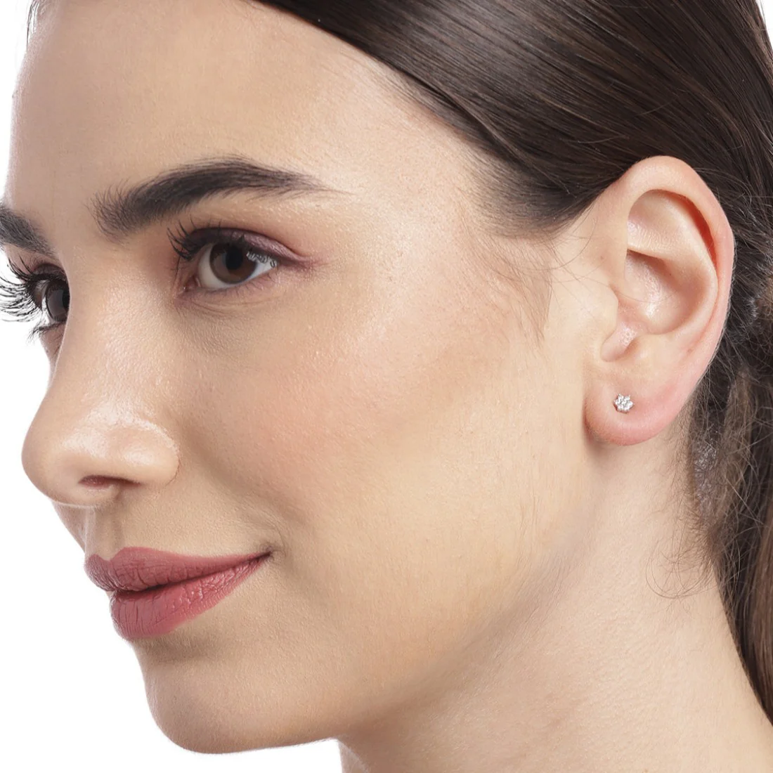 CZ Star 925 Sterling Silver Stud Earrings - Image 4