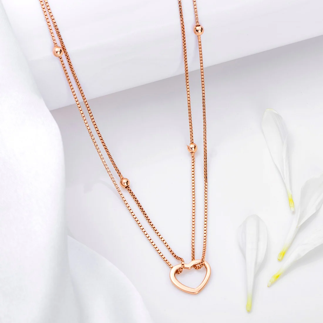 Dainty Rose Gold 925 Sterling Silver Waist Chain - Image 2
