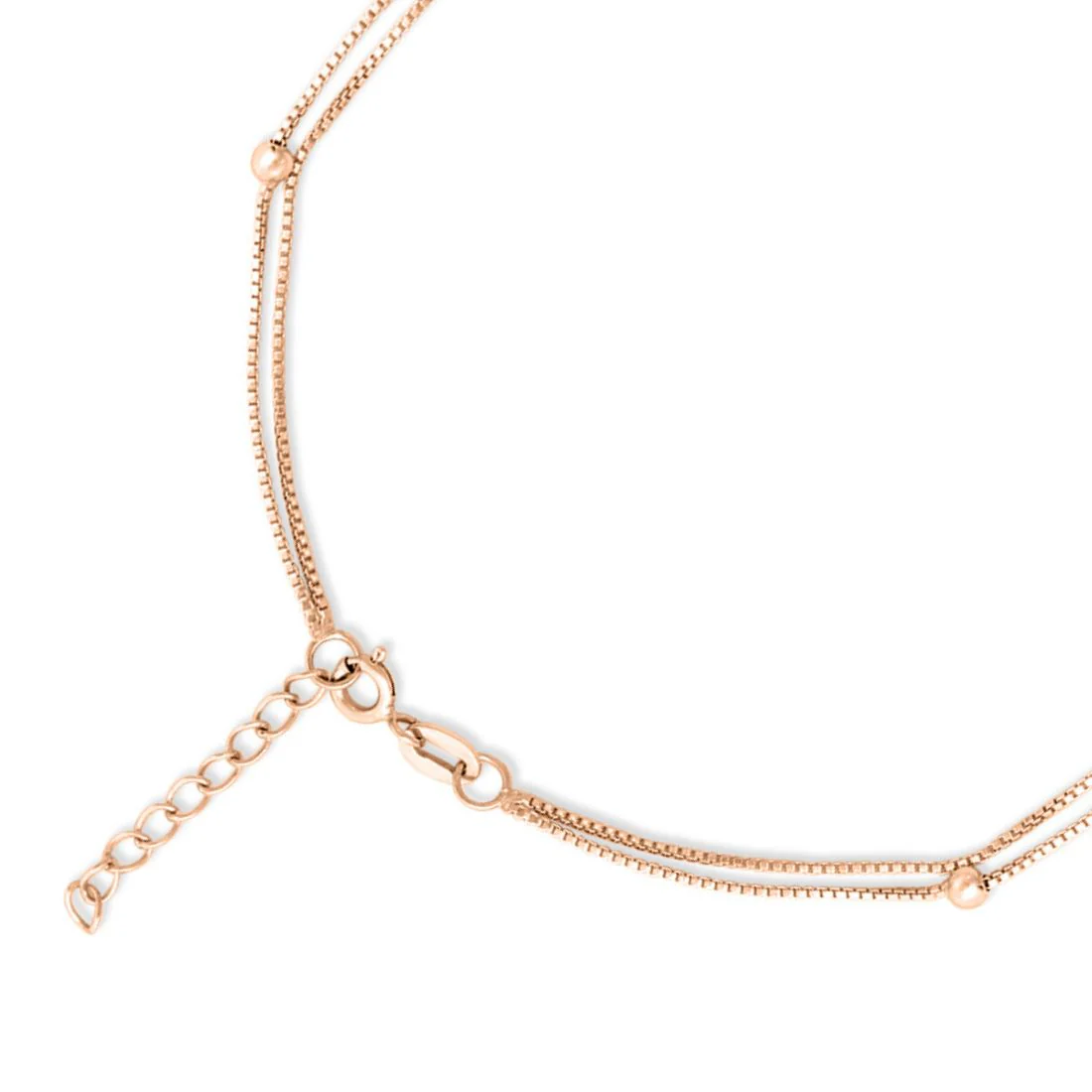 Dainty Silver Heart 925 Silver Anklets - Image 12