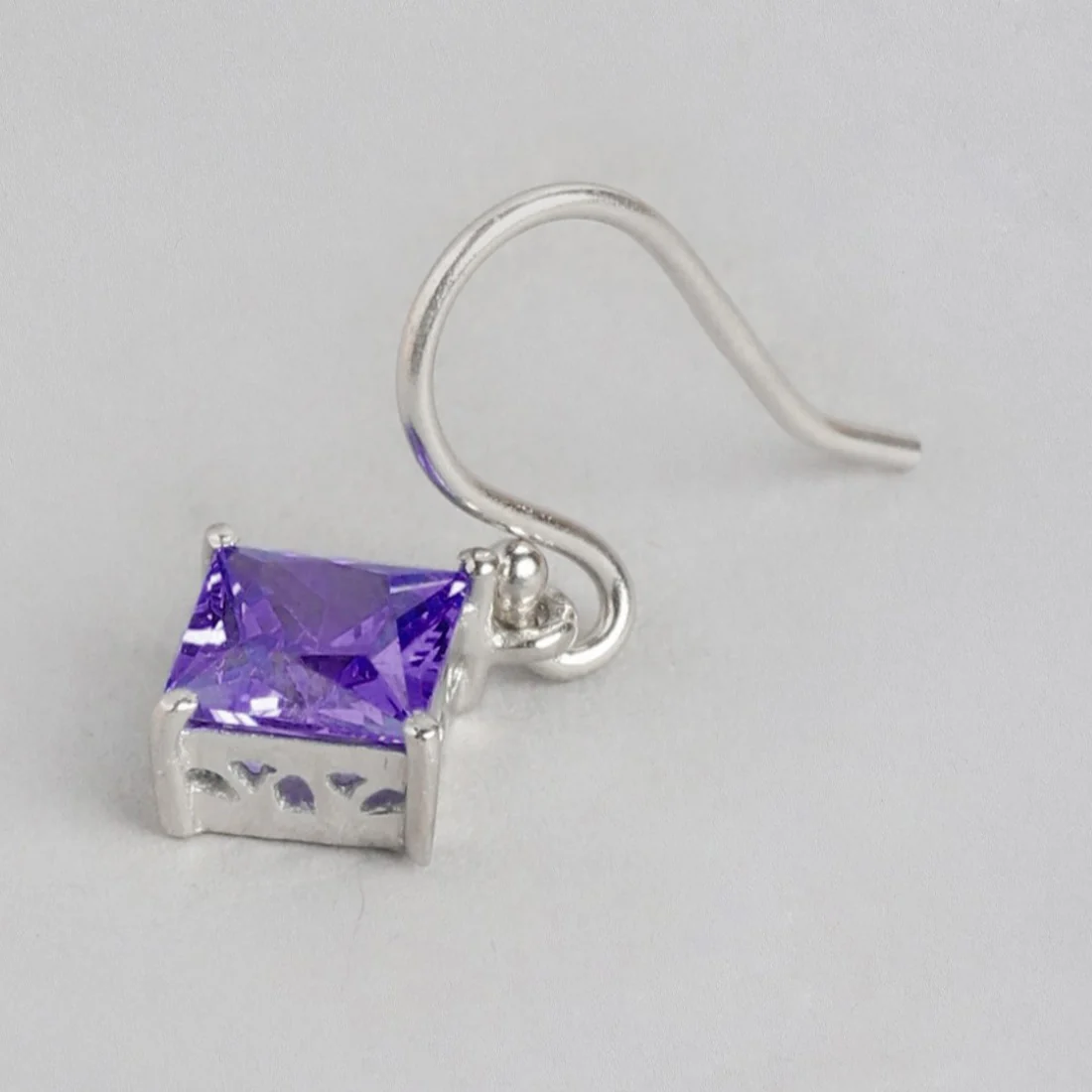 Dazzling Brilliance Rhodium Plated 925 Sterling Silver Earrings - Image 6