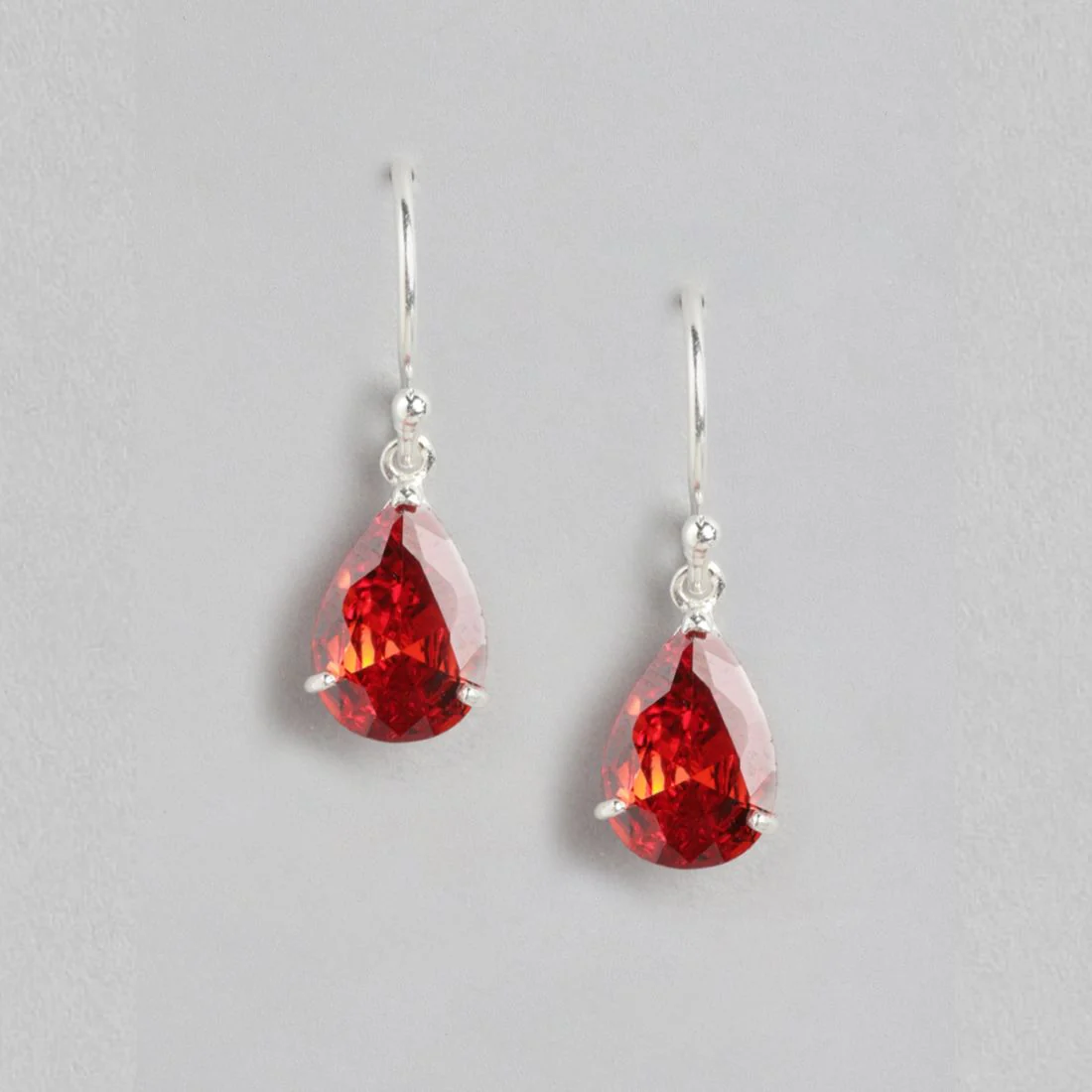 Dazzling Twilight Rhodium-Plated CZ Sterling Silver Drop Earrings - Image 3