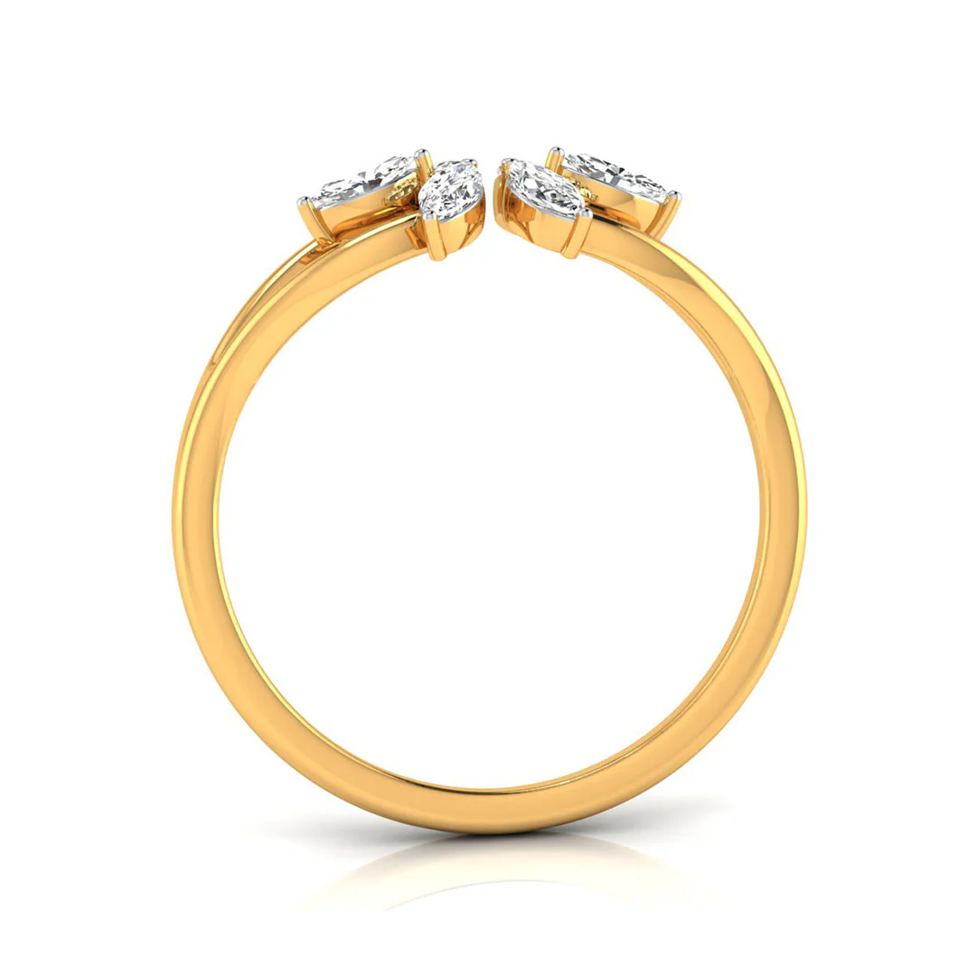 Delicate Bloom Diamond Ring - Image 3
