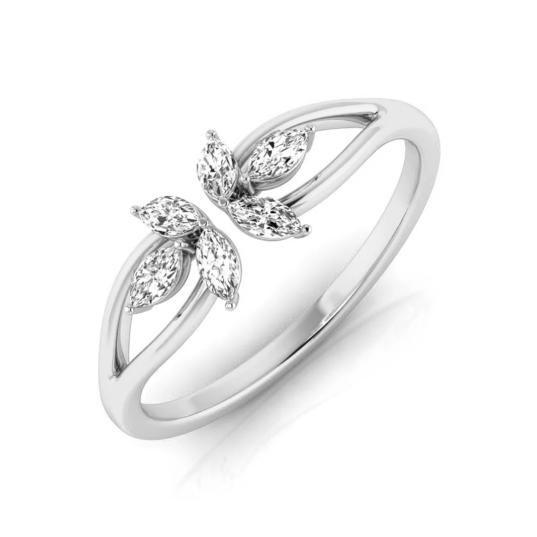 Delicate Bloom Diamond Ring - Image 9