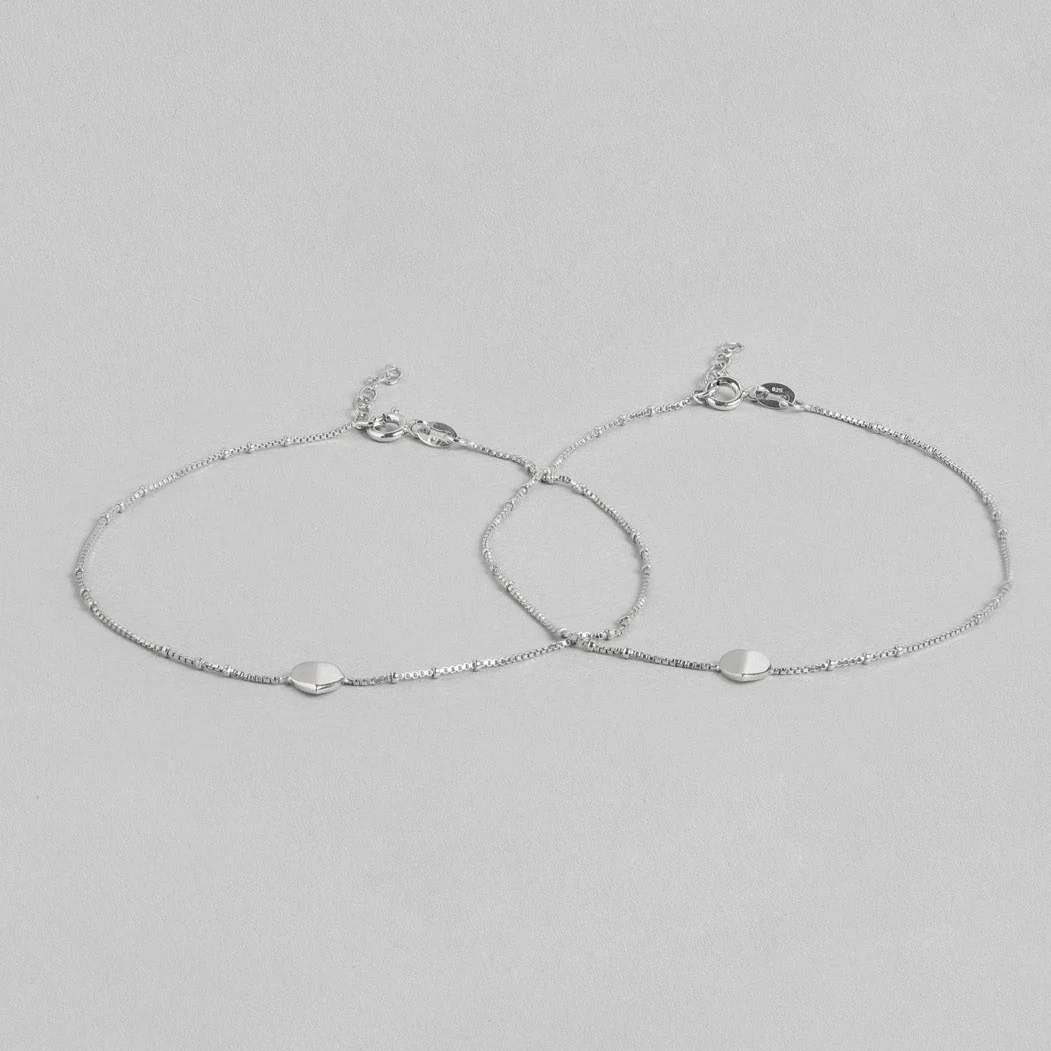 Delicate Heart 925 Sterling Silver Anklets - Image 6